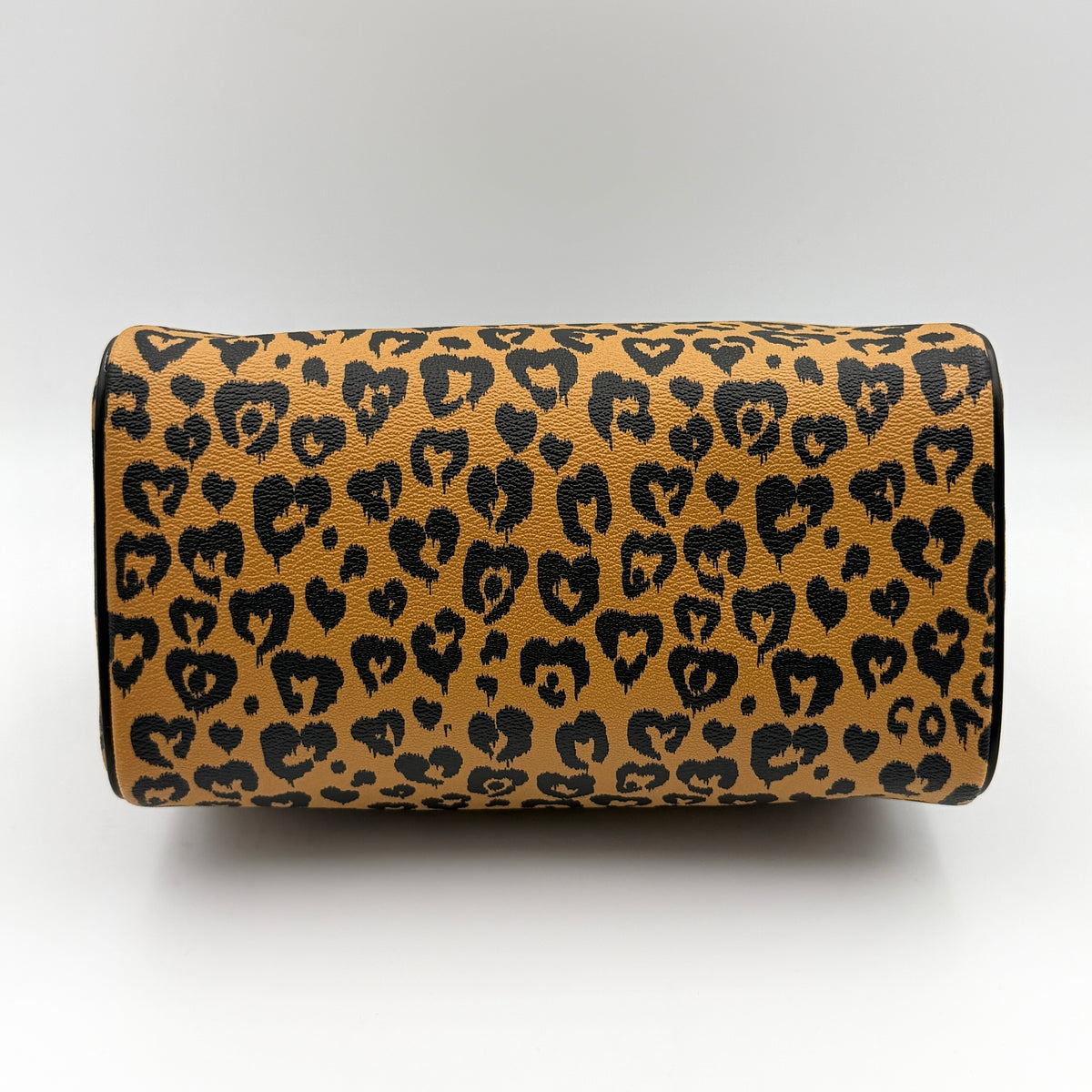 Coach 2Way Wild Heart Leopard Mini Bennett Boston Bag Brown/Black