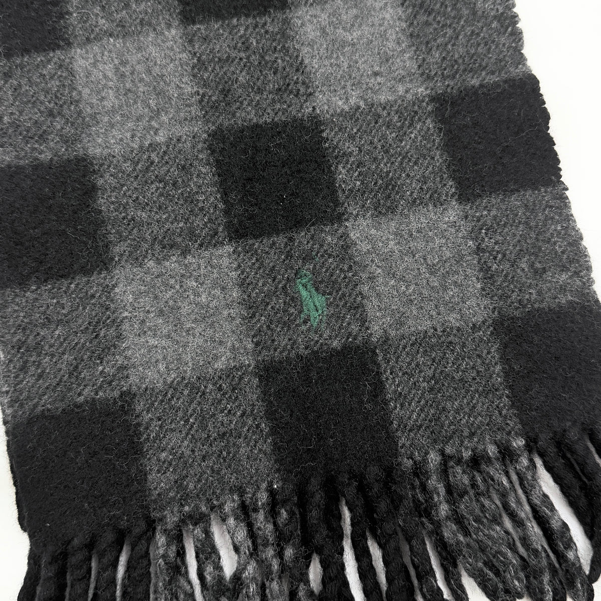 Polo Ralph Lauren Reversible Buffalo Check Scarf Grey/Black