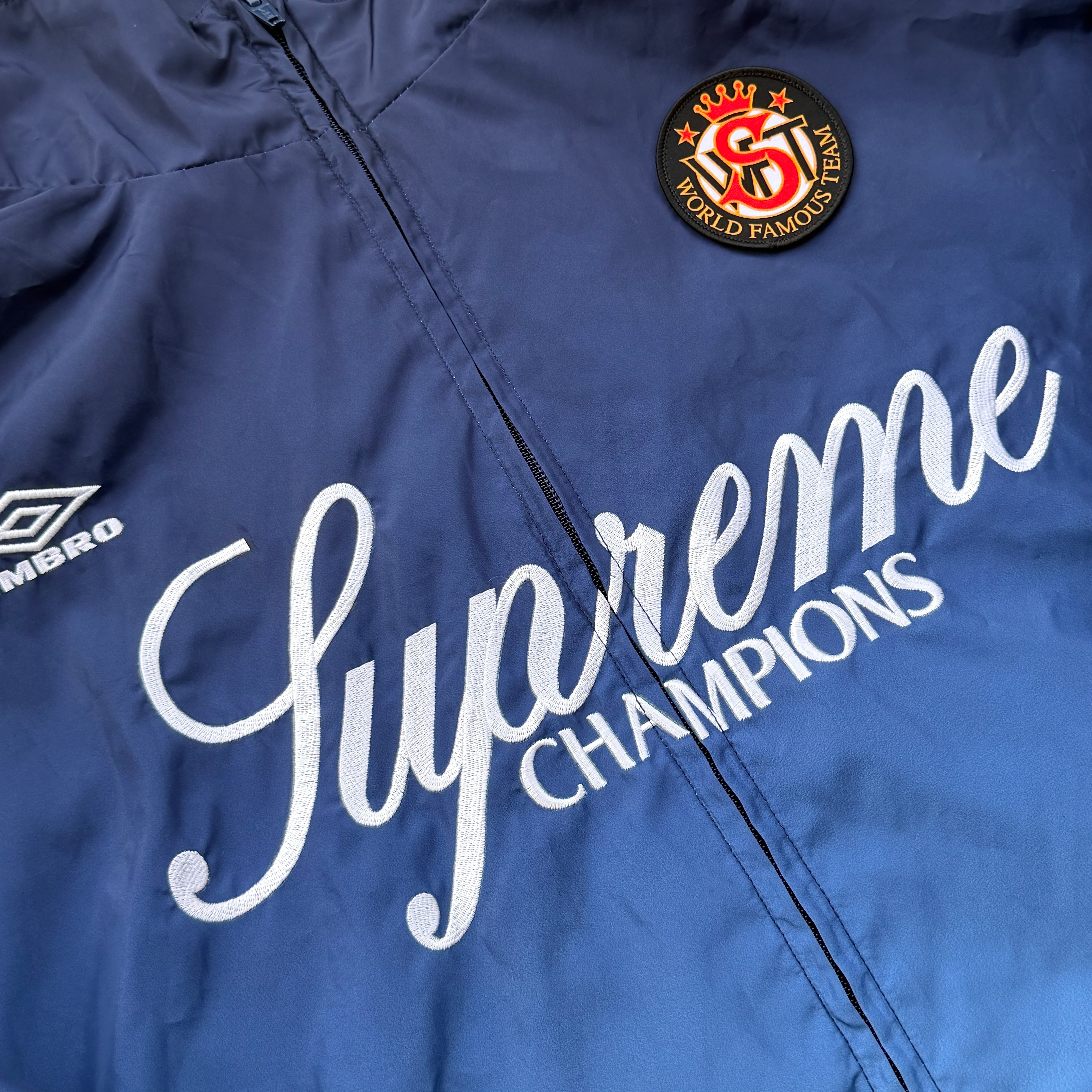 (L) Supreme x Umbro Gradient Track Jacket Blue