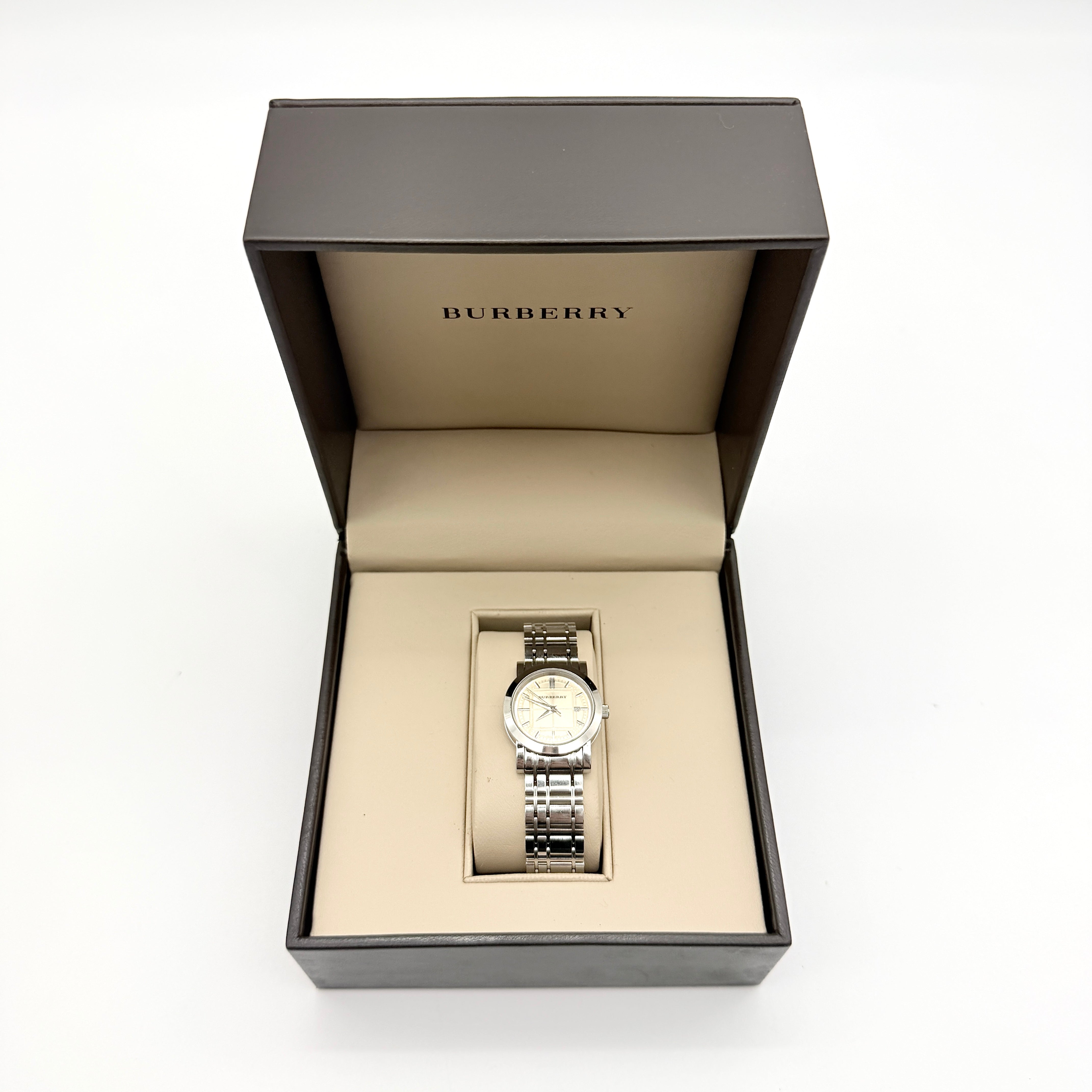 Burberry Heritage BU1353 Champagne Dial Stainless Steel Watch