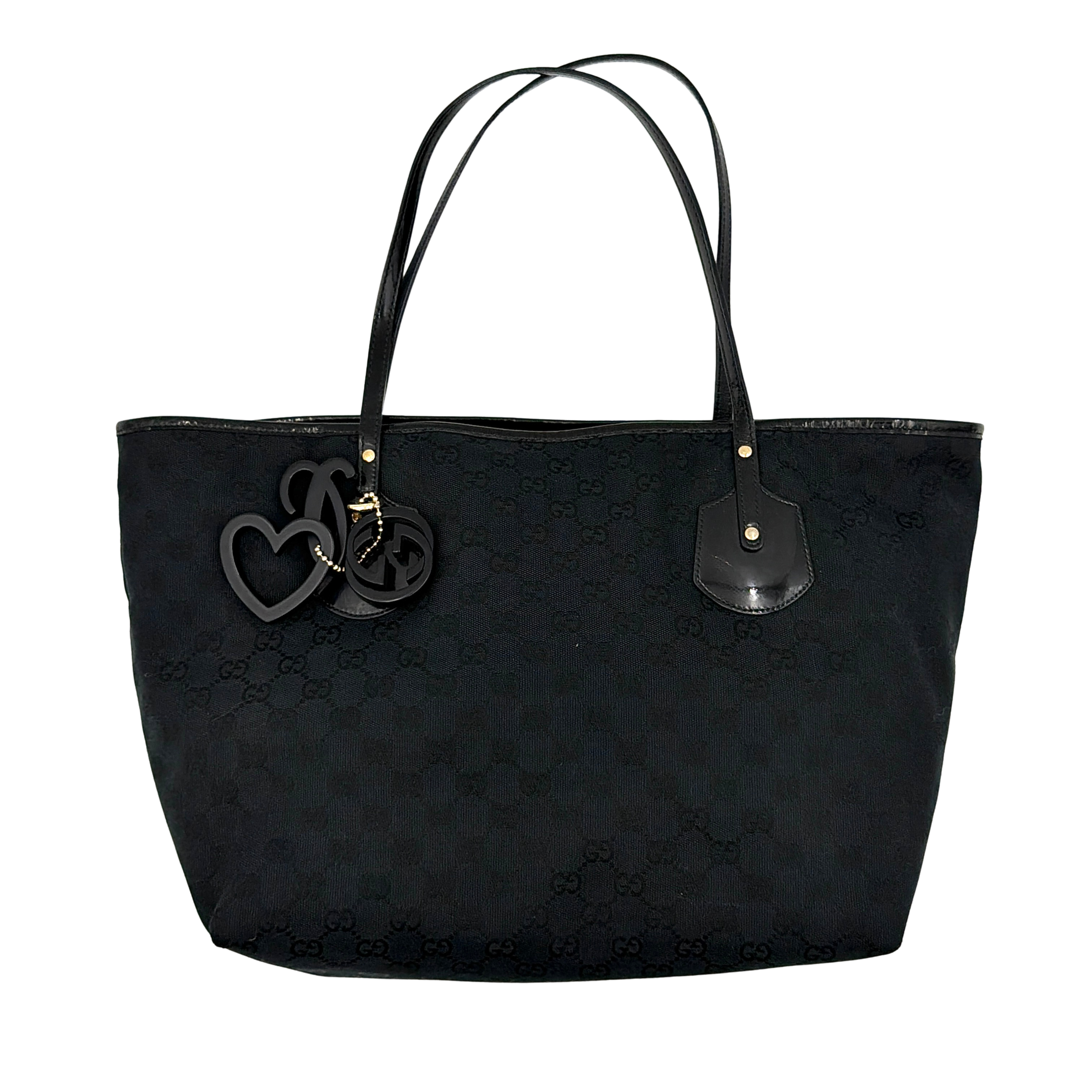 Gucci GG Monogram Jolie Shoulder Bag Black