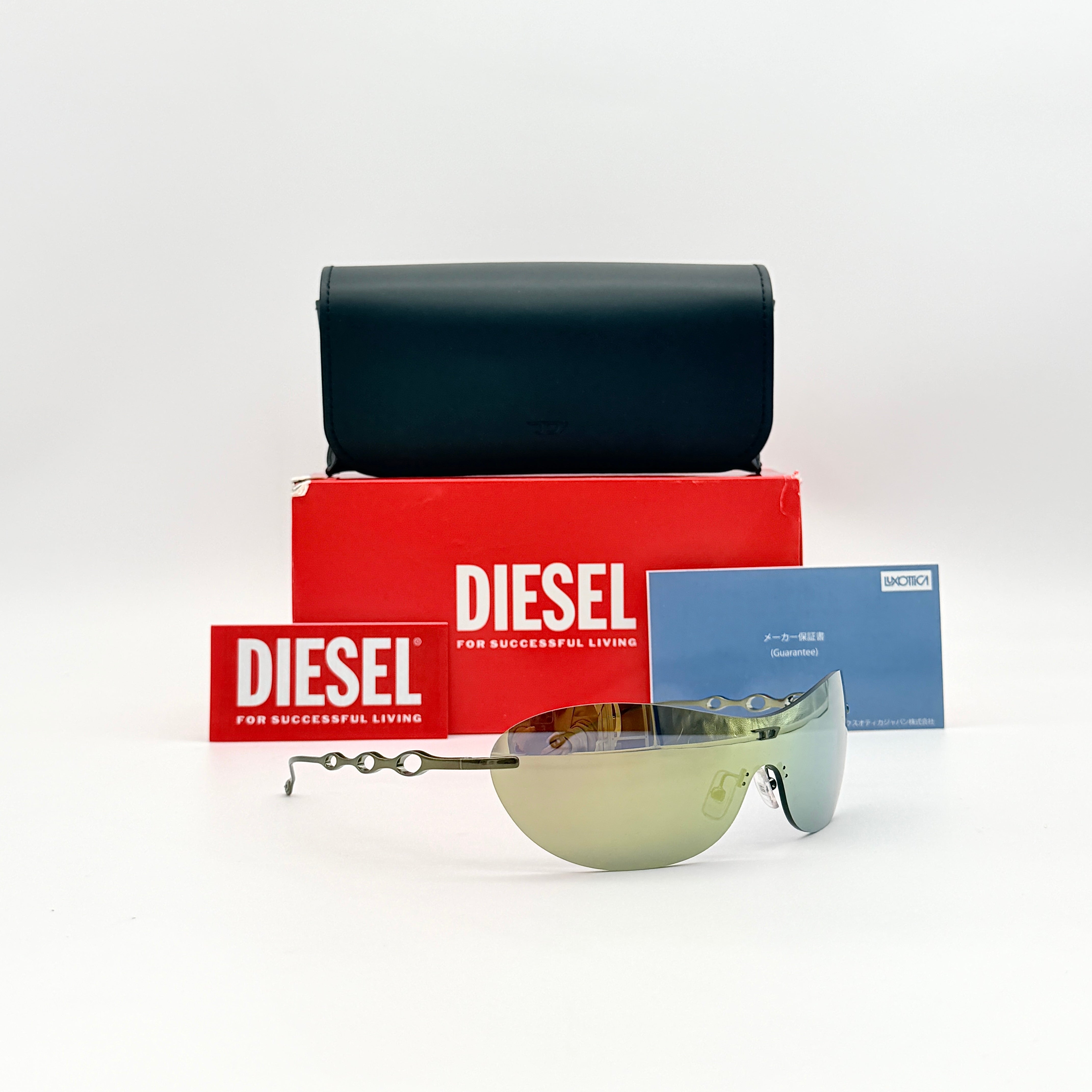 Diesel DL1006 Rimless Sunglasses Green
