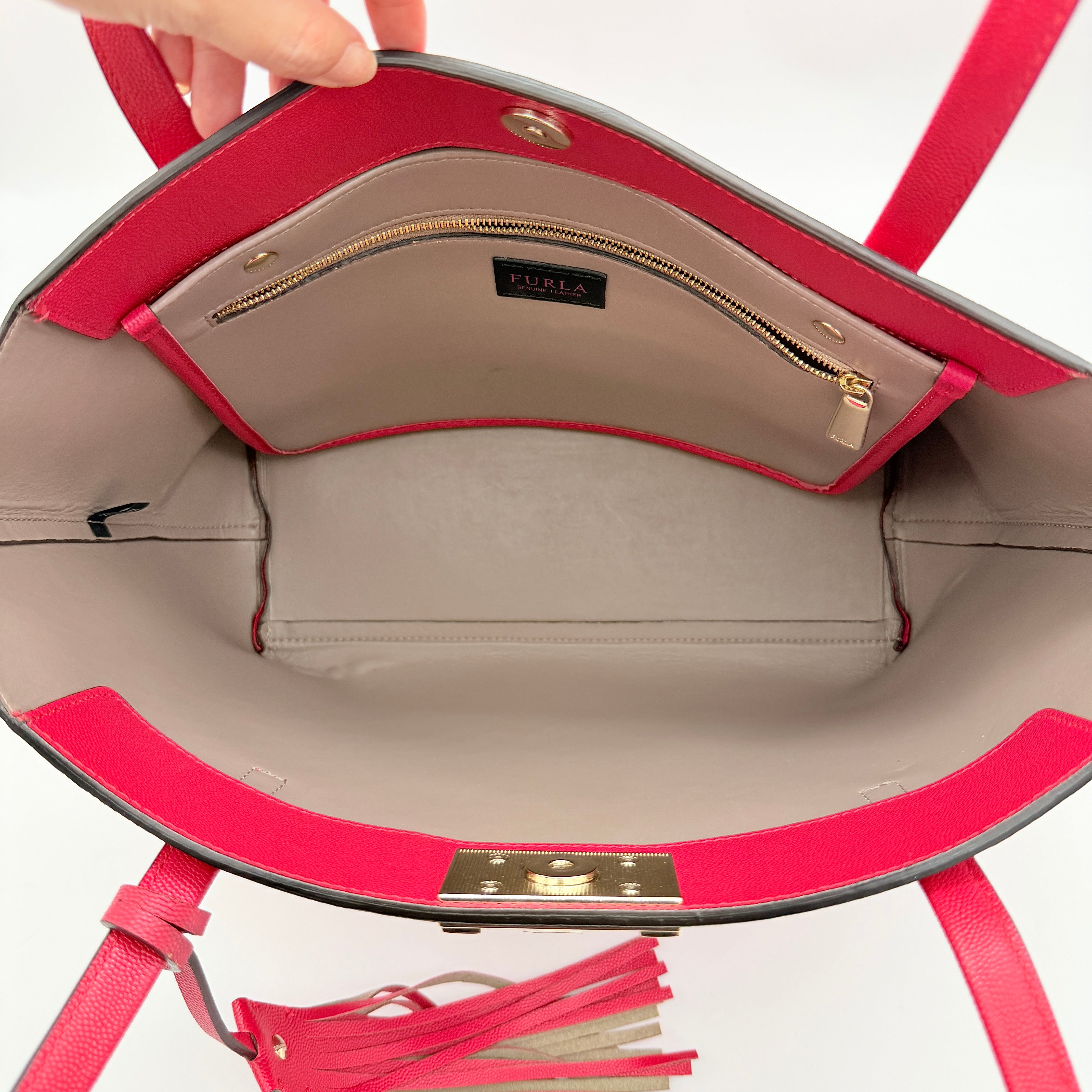 Furla Mimi M Tote Bag Red