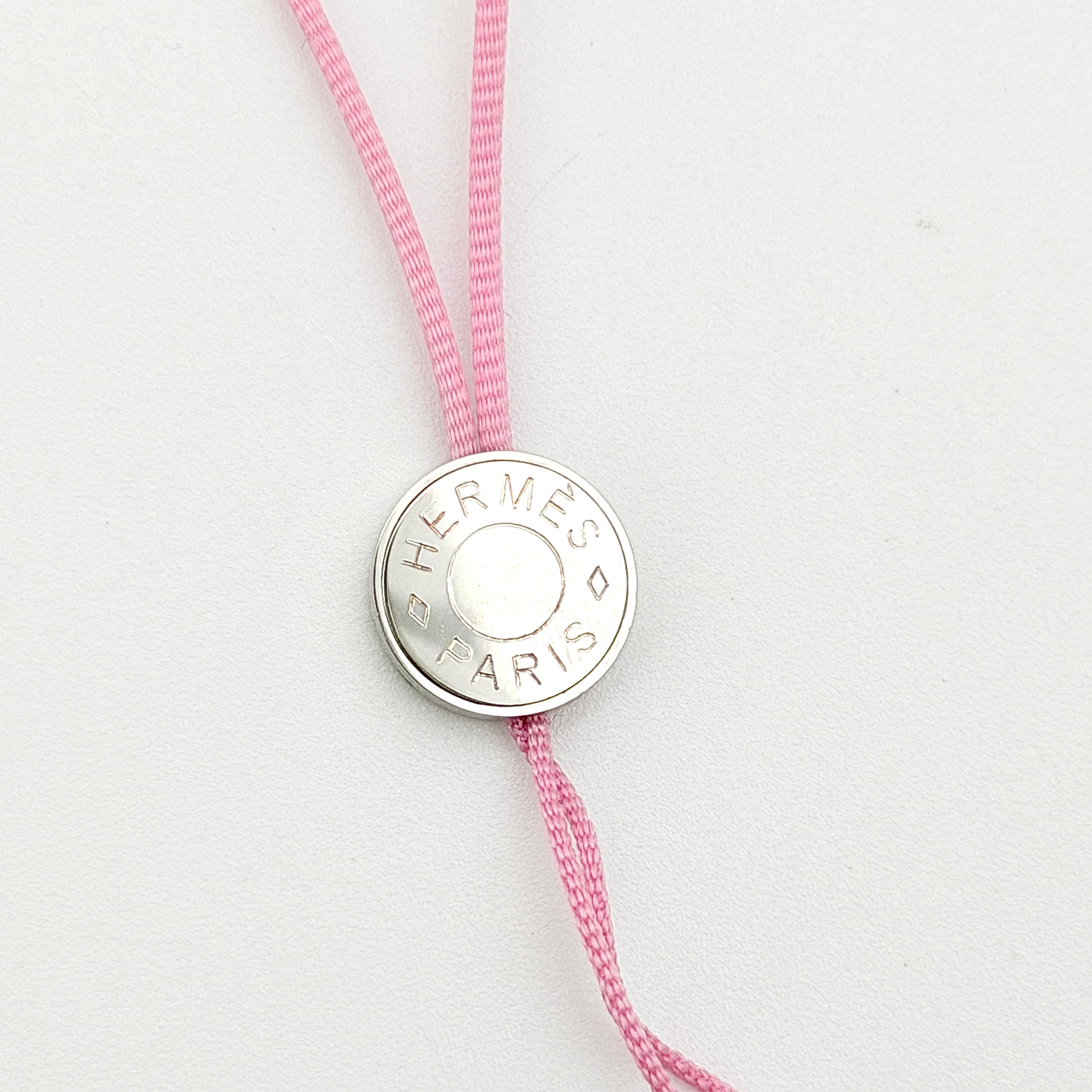 Hermès Clou de Selle Phone Charm Pink