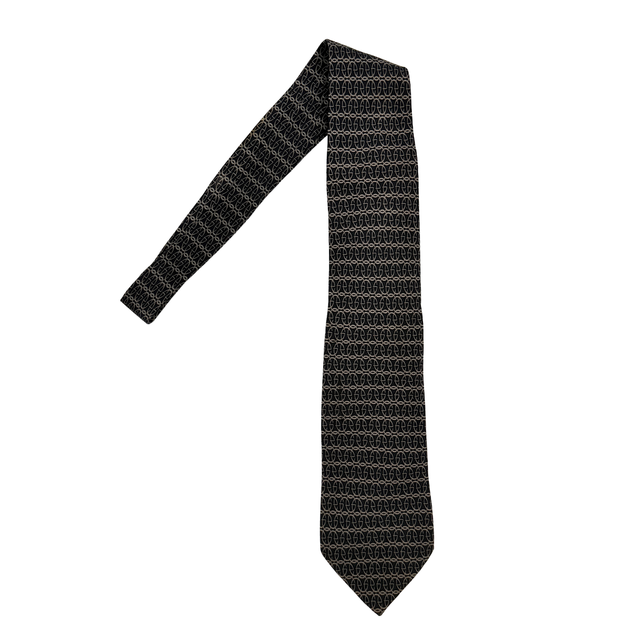 Gucci GG Monogram Silk Tie Black