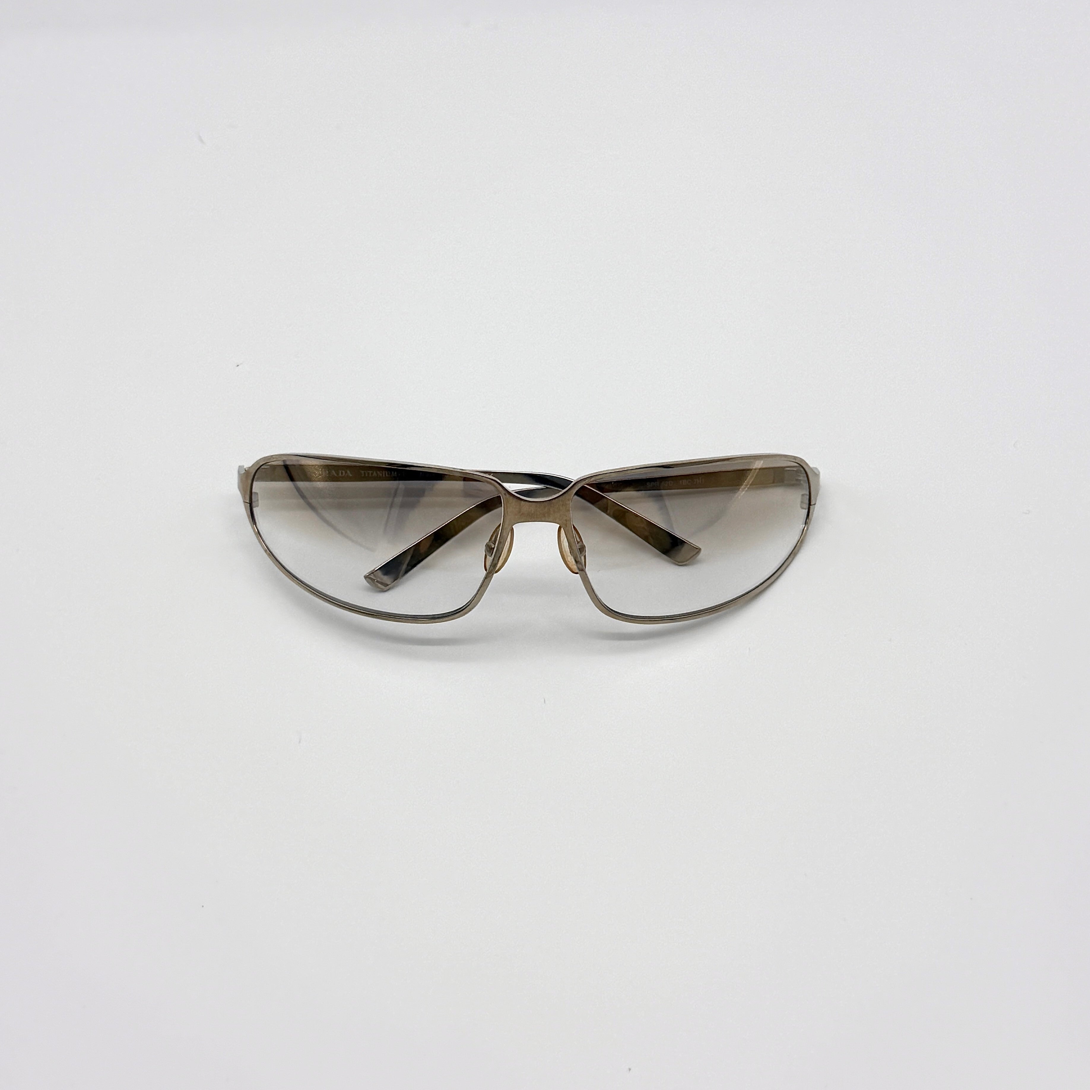 Prada Titanium Vintage Sunglasses Silver