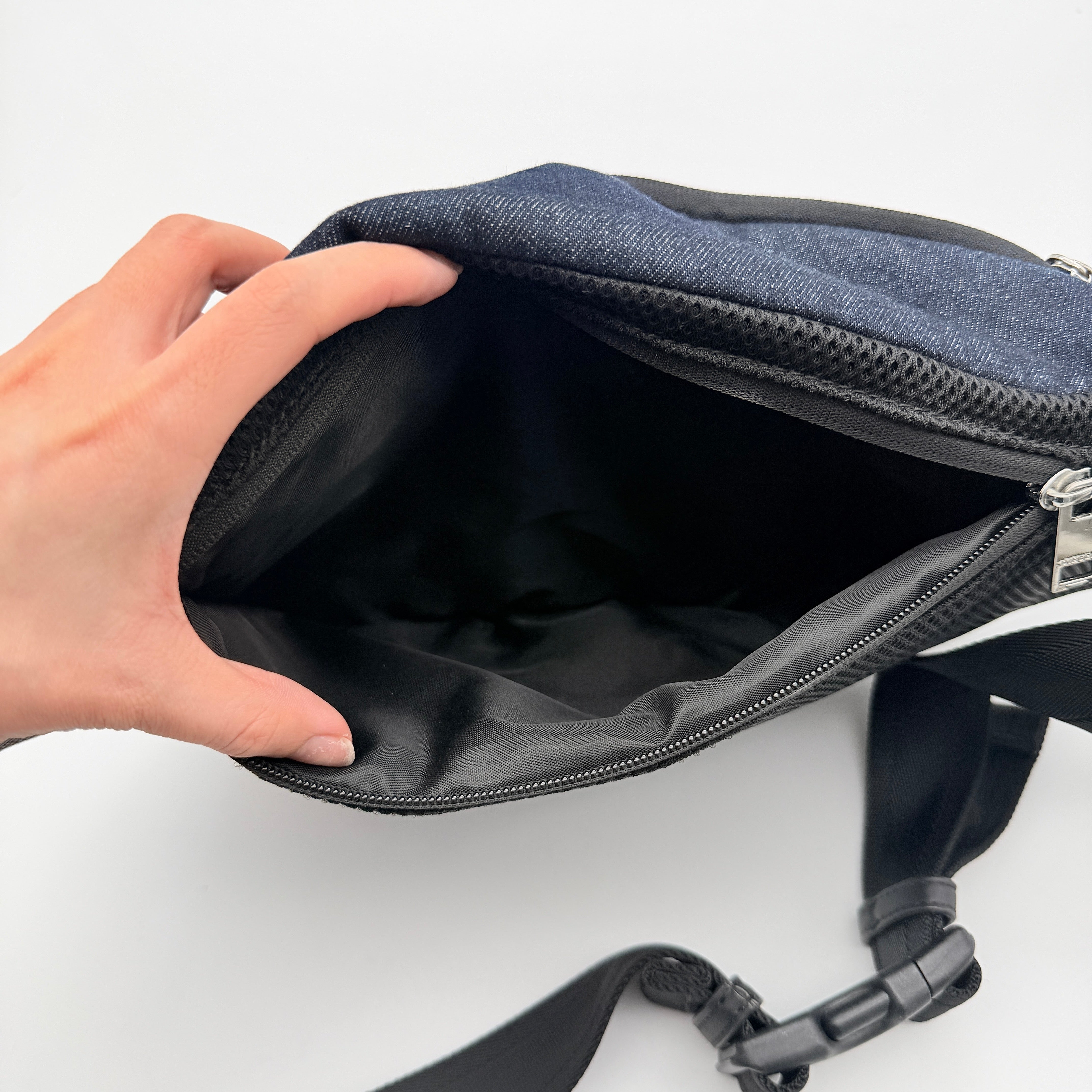 Diesel Logo Belt Bag Denim Blue