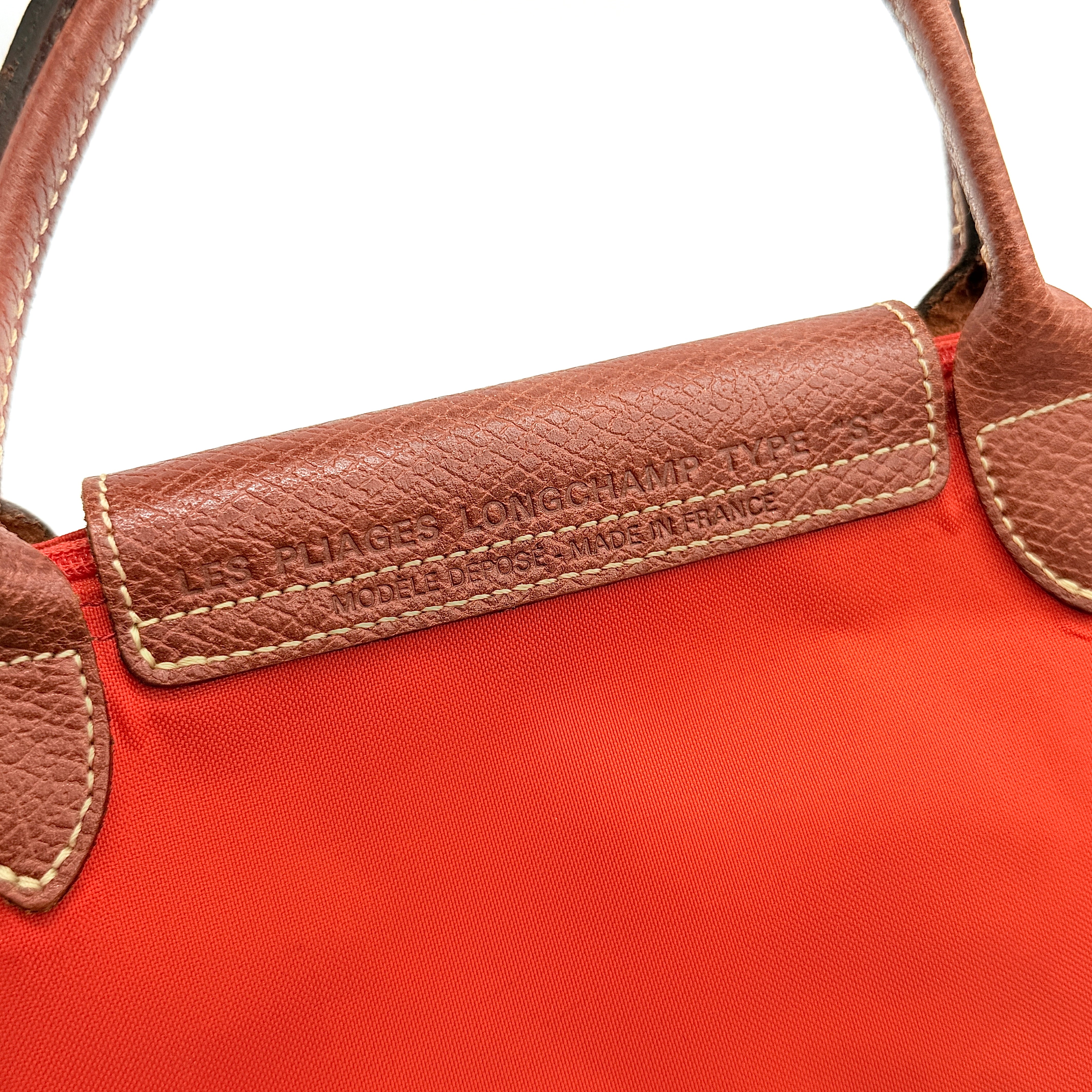 Longchamp Le Pliage Original Tote Bag Red/Brown