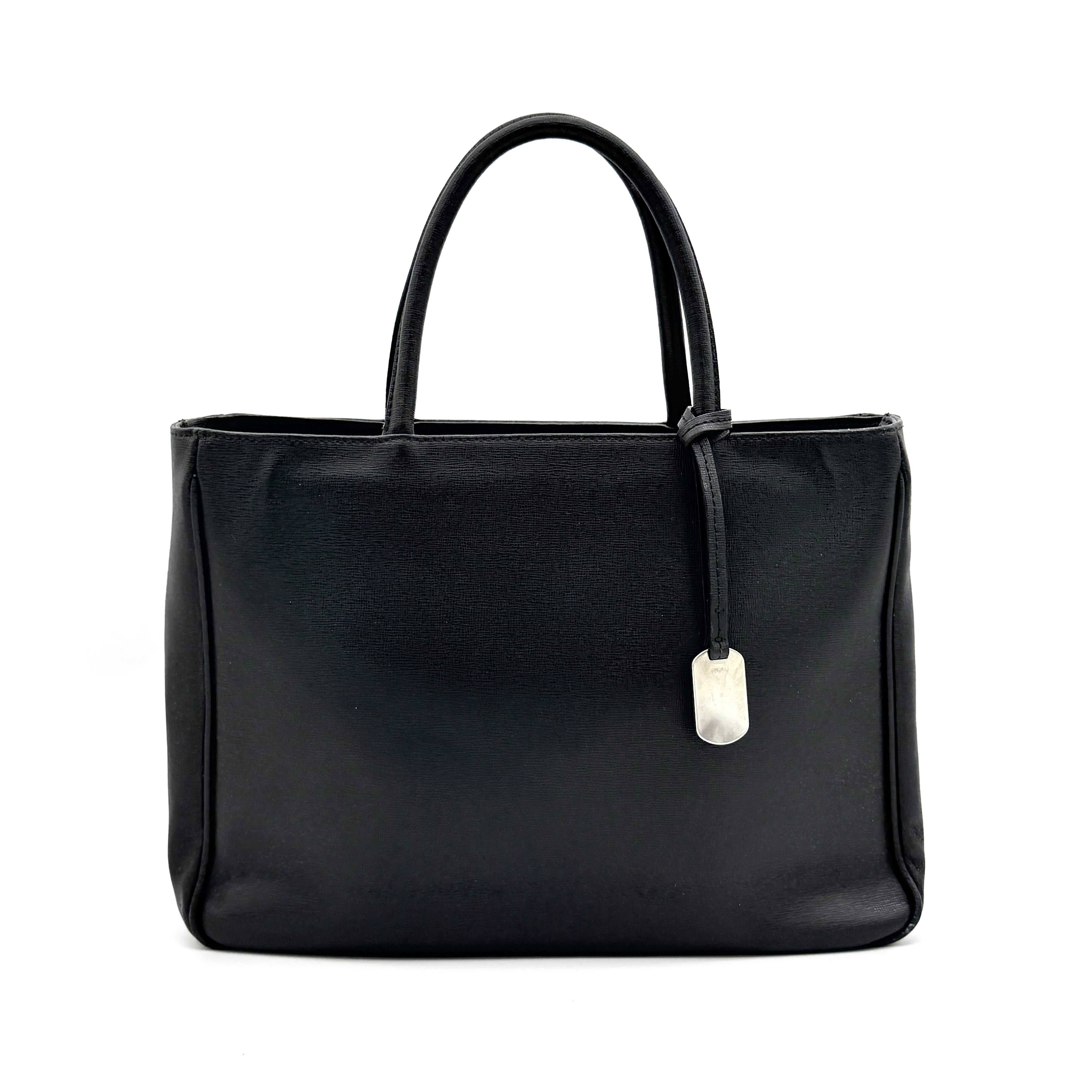 Furla Leather Tote Bag Black