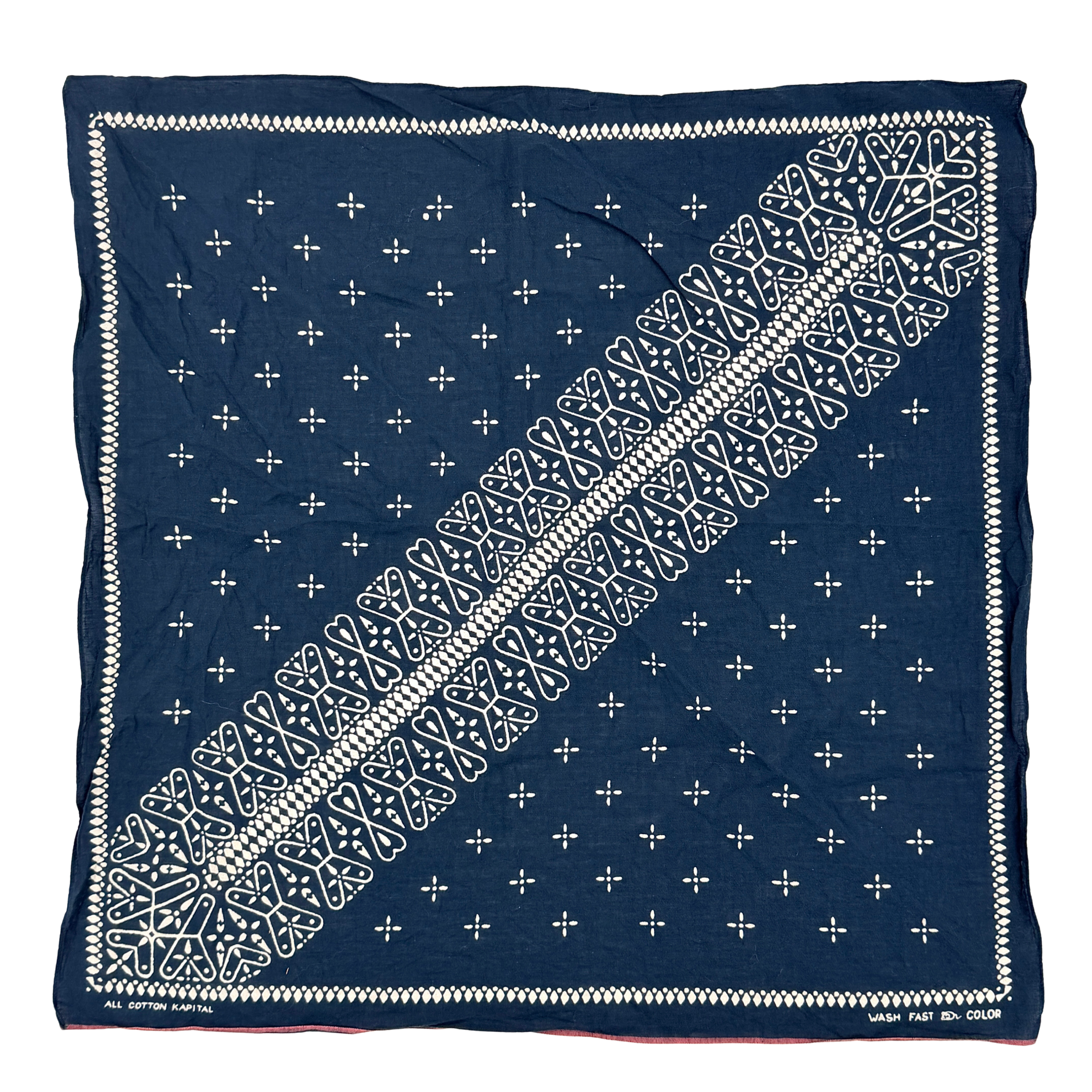Kapital Fastcolor Selvedge Dragonfly Bandana Navy