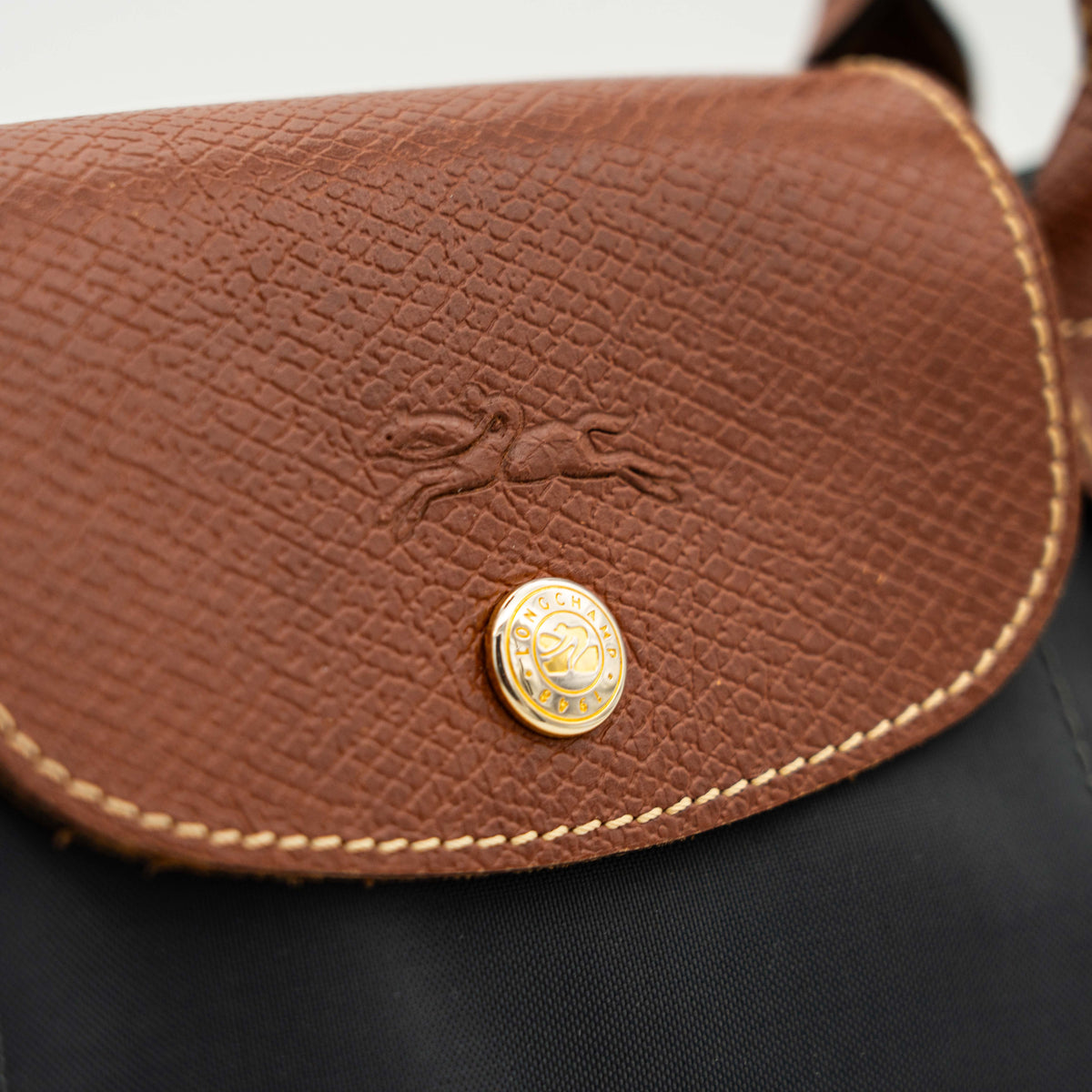Longchamp Le Pliage Original Handbag Black/Brown
