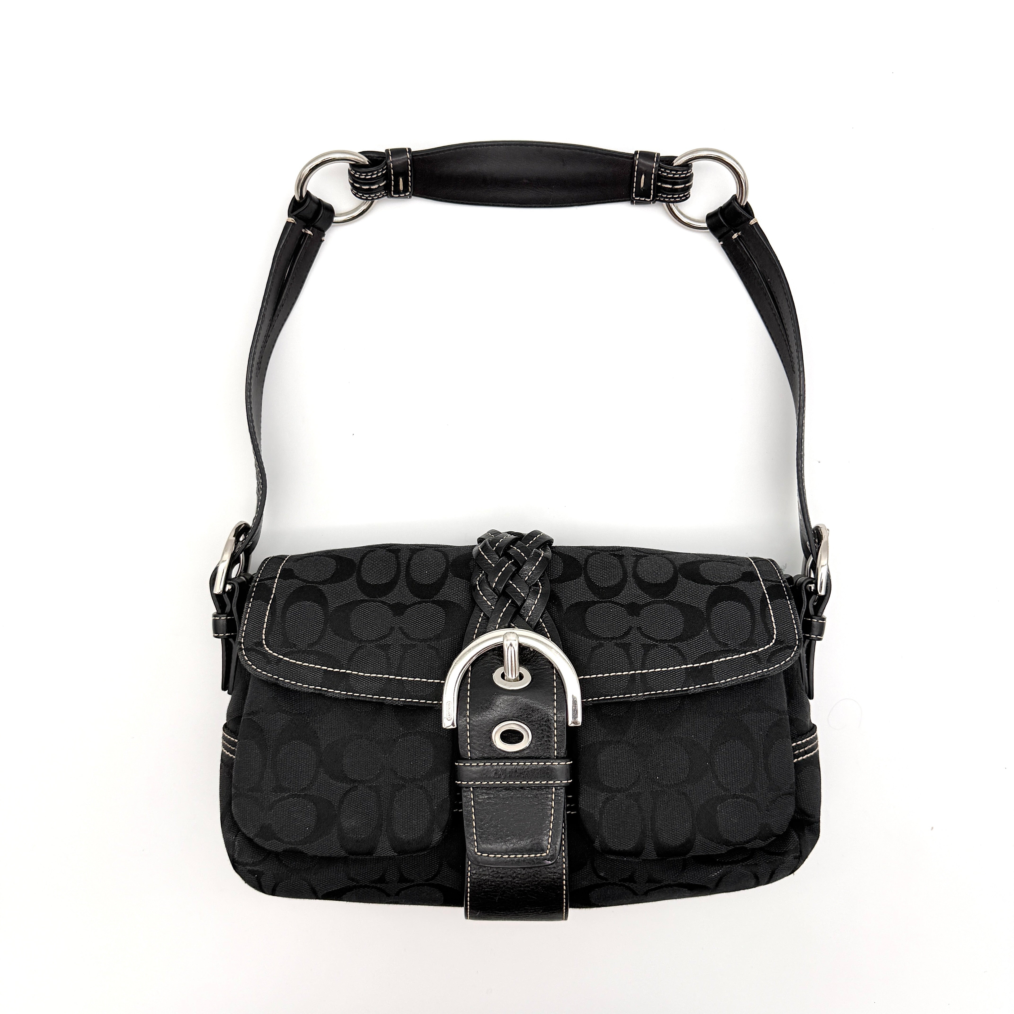 Coach Y2K Signature Soho Buckle Shoulder Bag Black