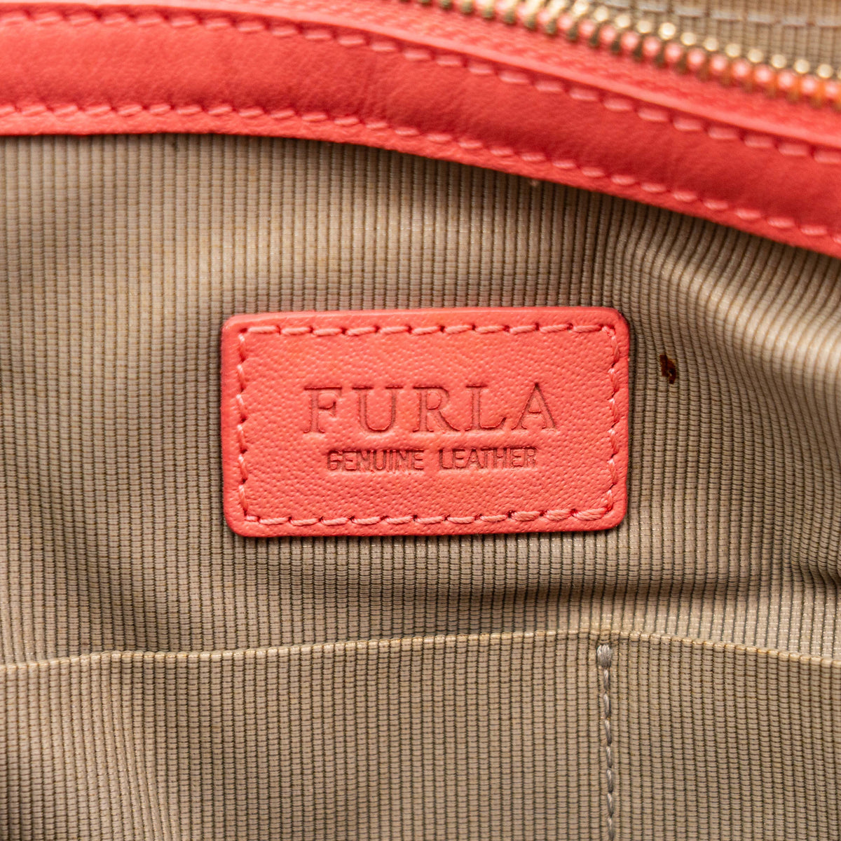 Furla Leather Tote Bag Pink