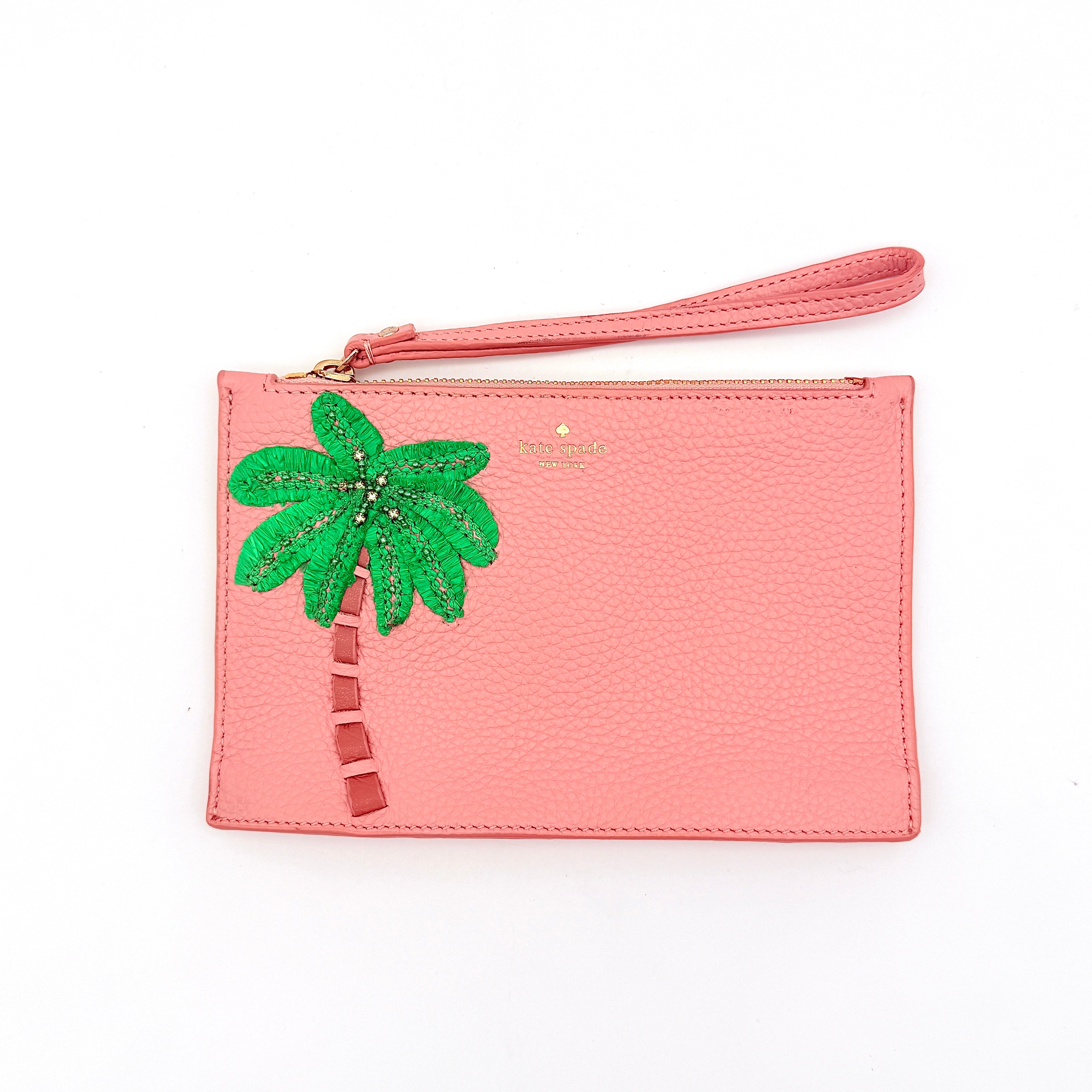 Kate Spade On Purpose Palm Tree Wristlet Pink