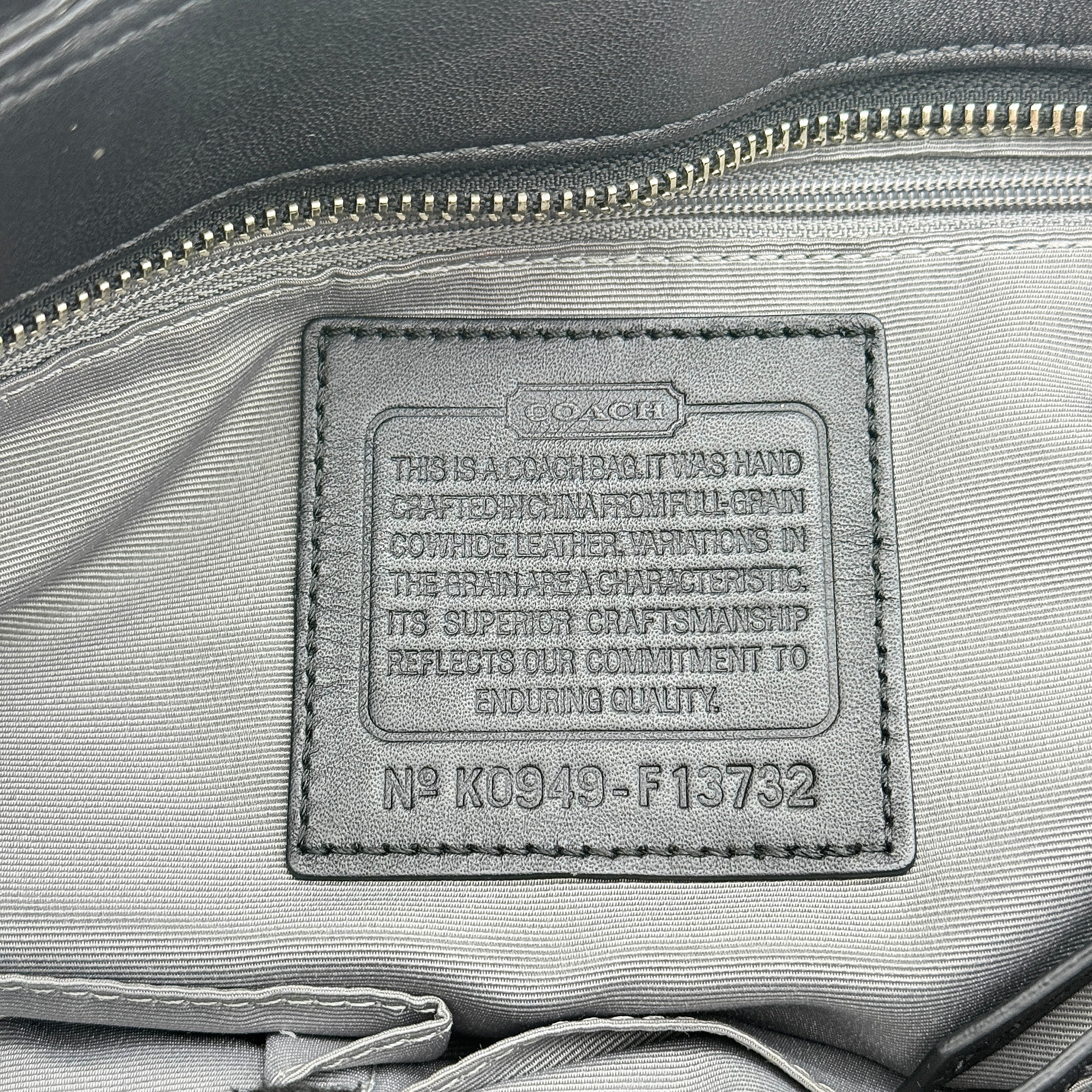 Coach Soho Hampton Pleated Shoulder Bag Black