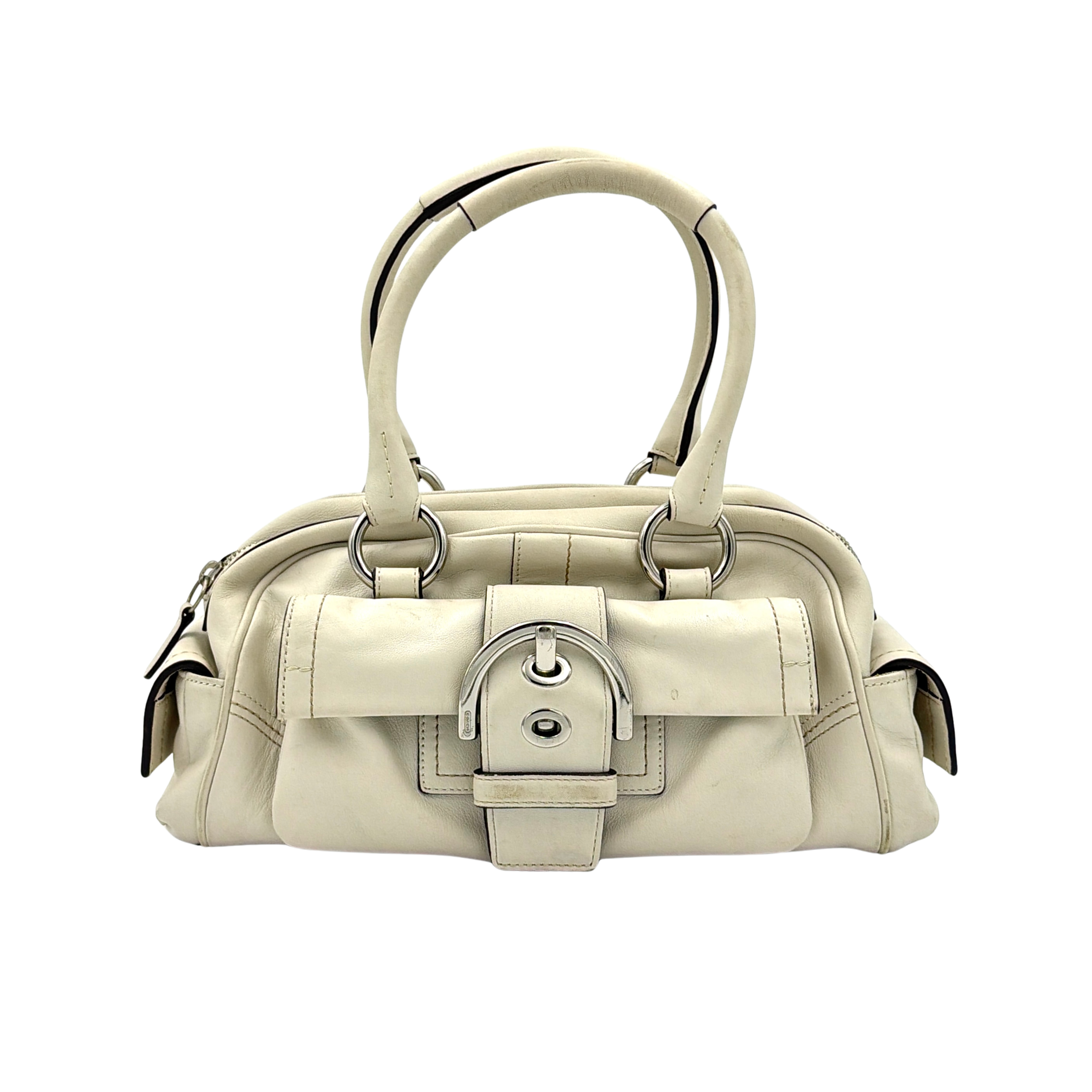 Coach Y2K Soho Boston Bowler Handbag Ivory