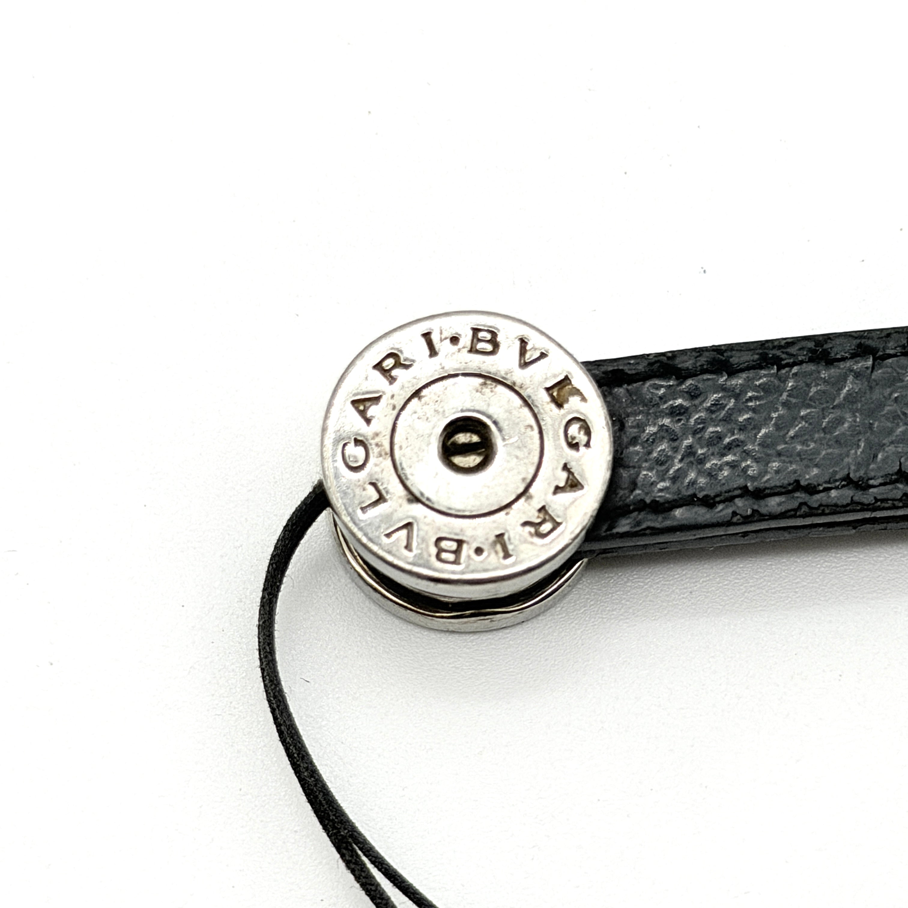 Bvlgari B-Zero1 Leather Phone Charm Black