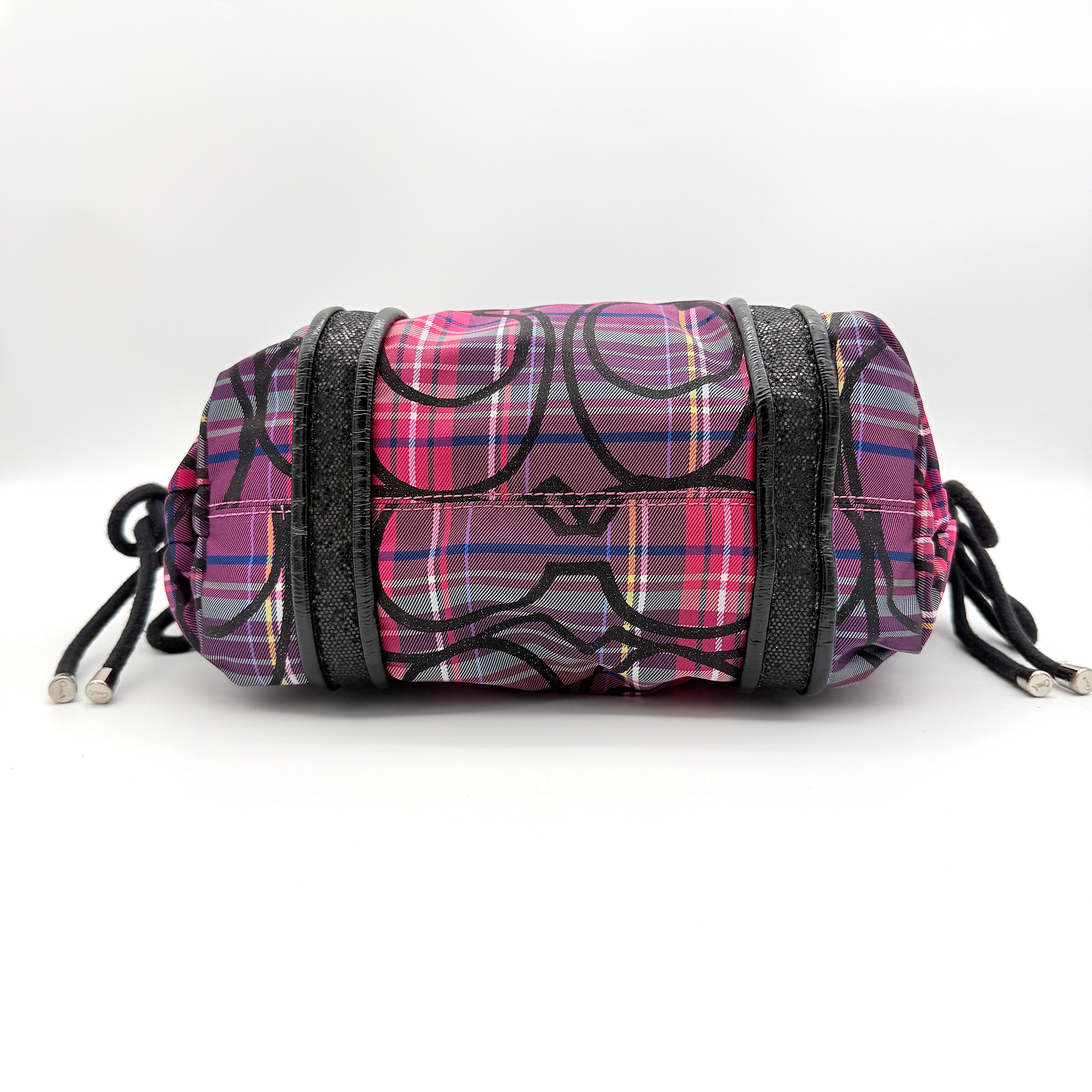 Coach 2Way Poppy Tartan Shoulder Bag Multi