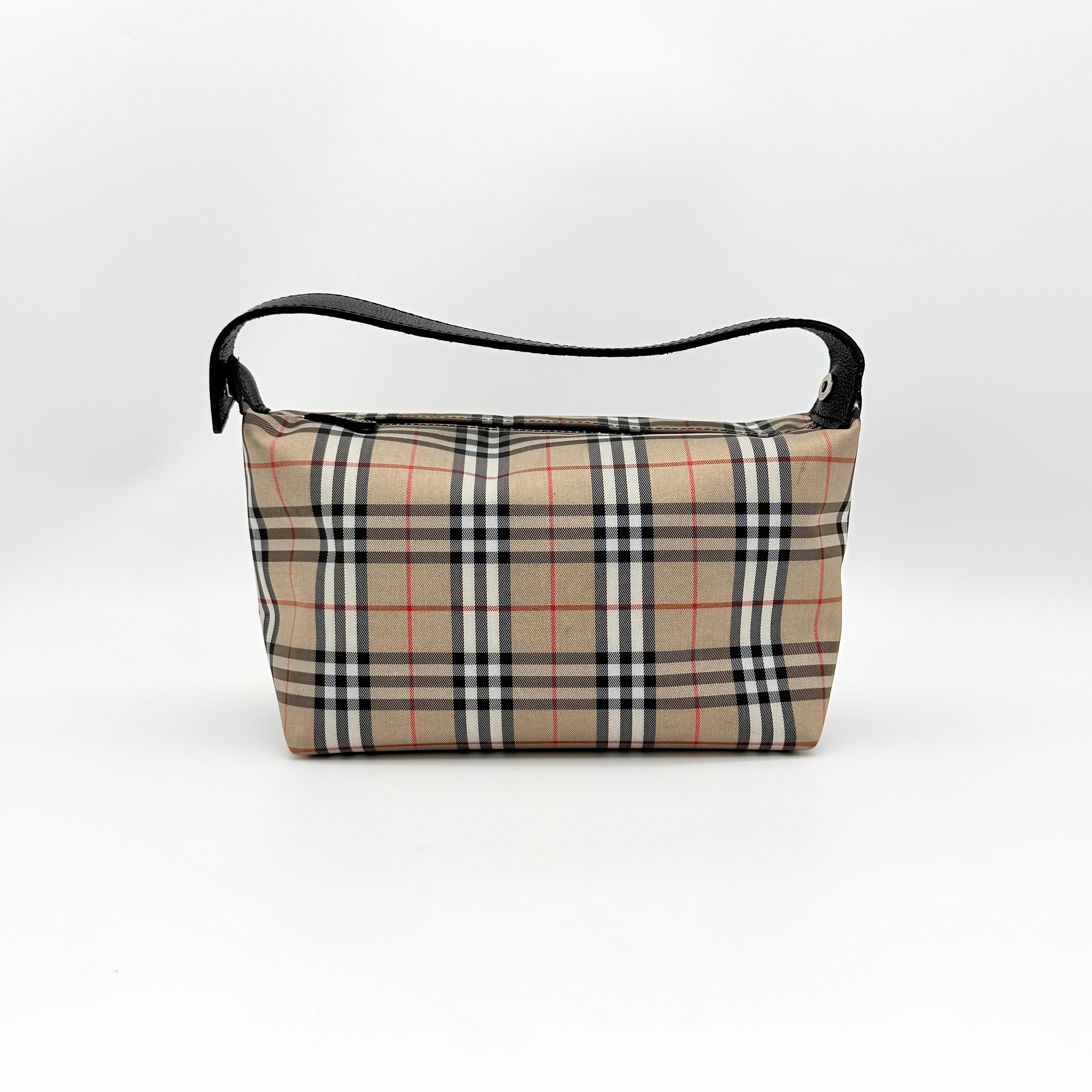 Burberry London Nova Check Mini Hobo Shoulder Bag Beige