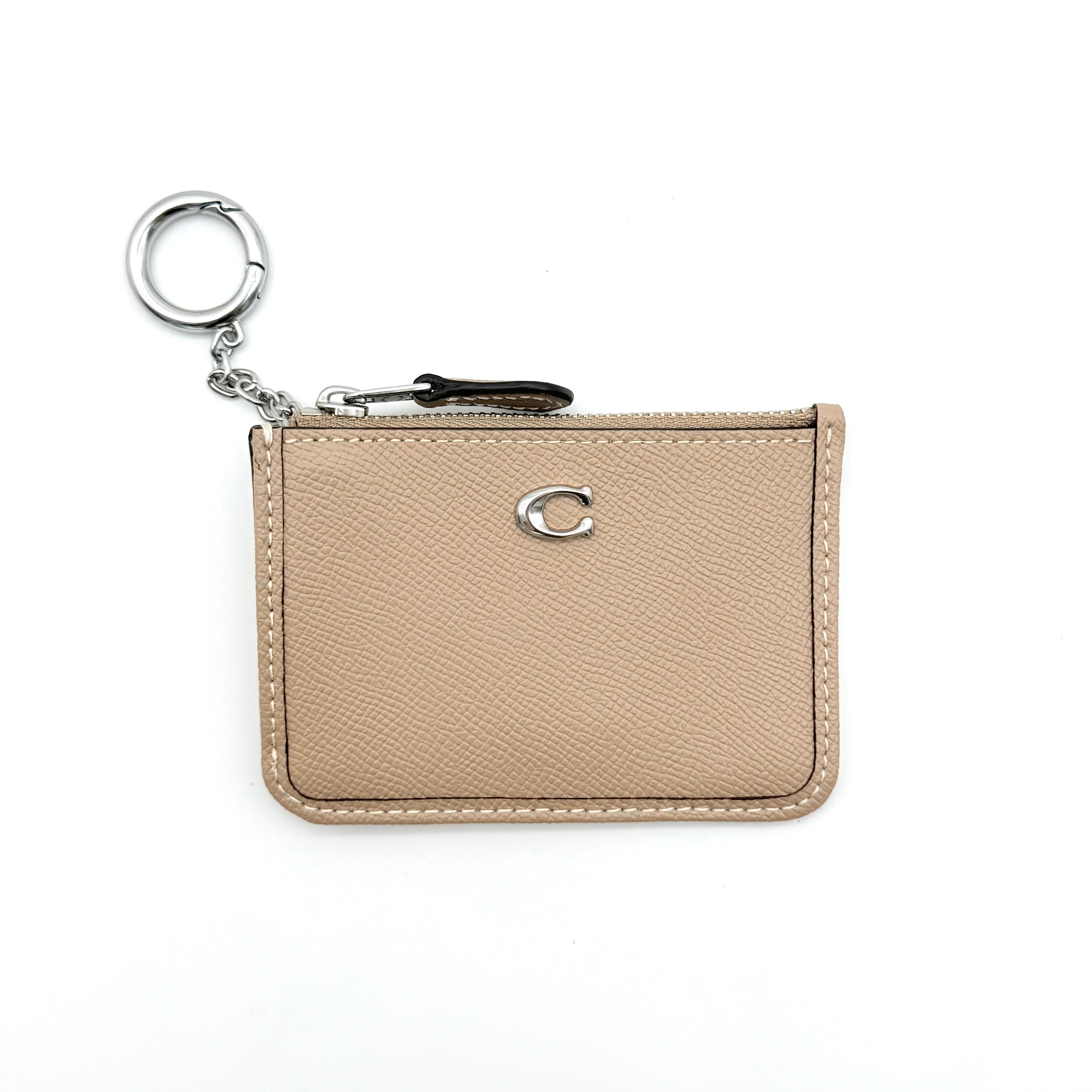 Coach Mini Skinny ID Case Cardholder Beige