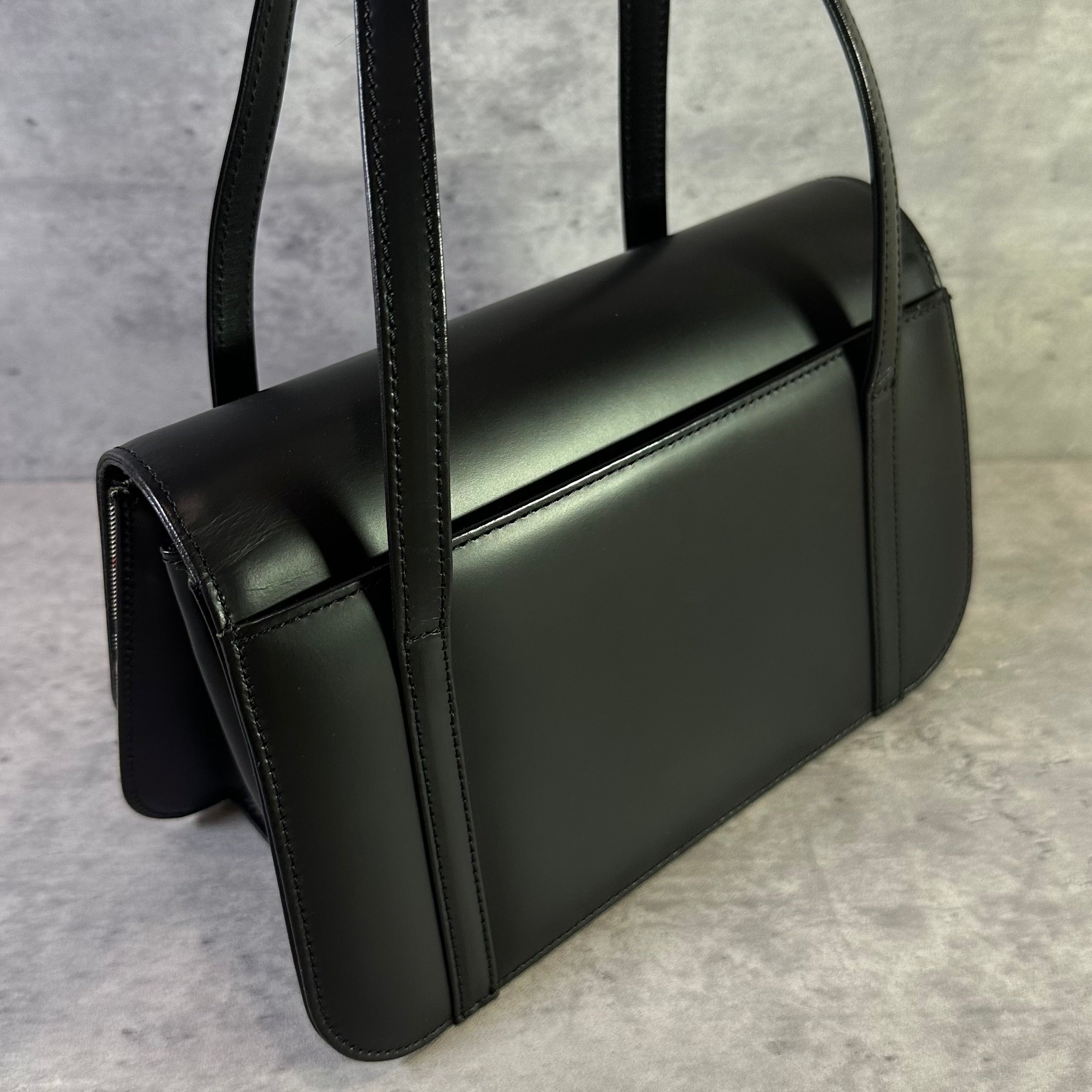 Burberry Nova Check Logo Canvas Leather Handbag