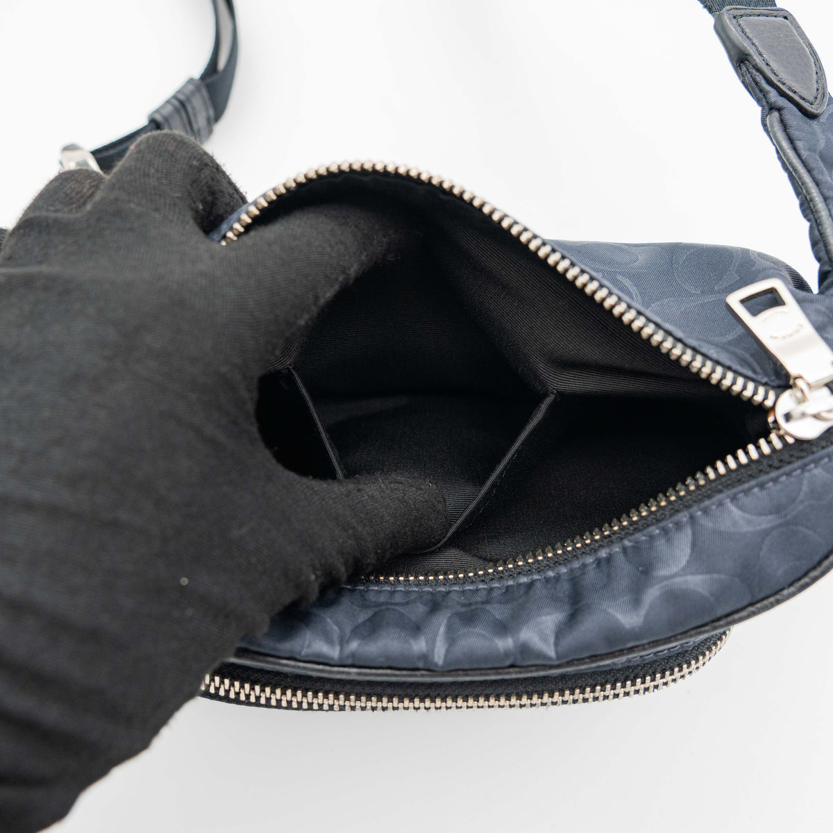 Coach Court Belt Bag Navy Blue