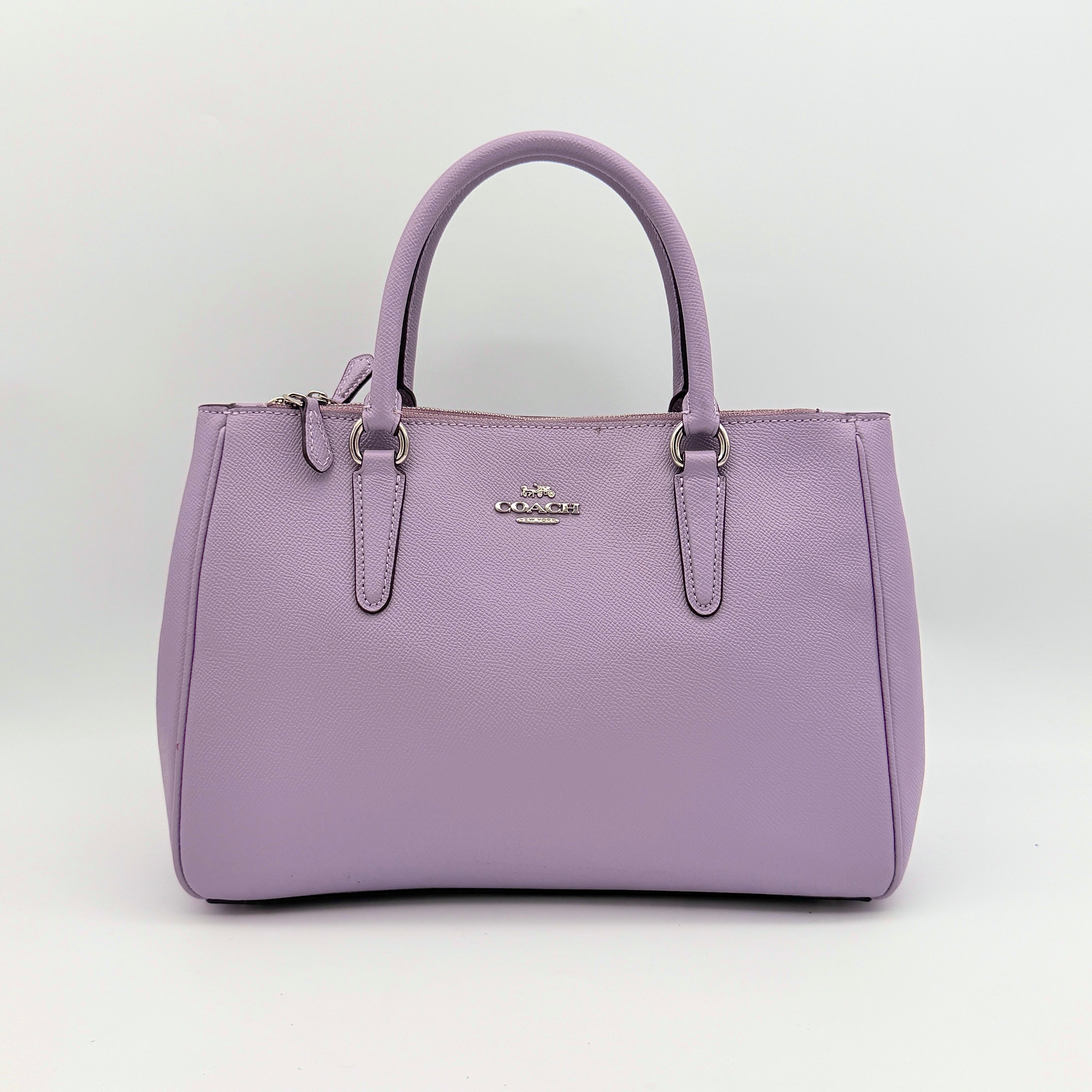 Coach 2Way Surrey Carryall Handbag Lilac Purple