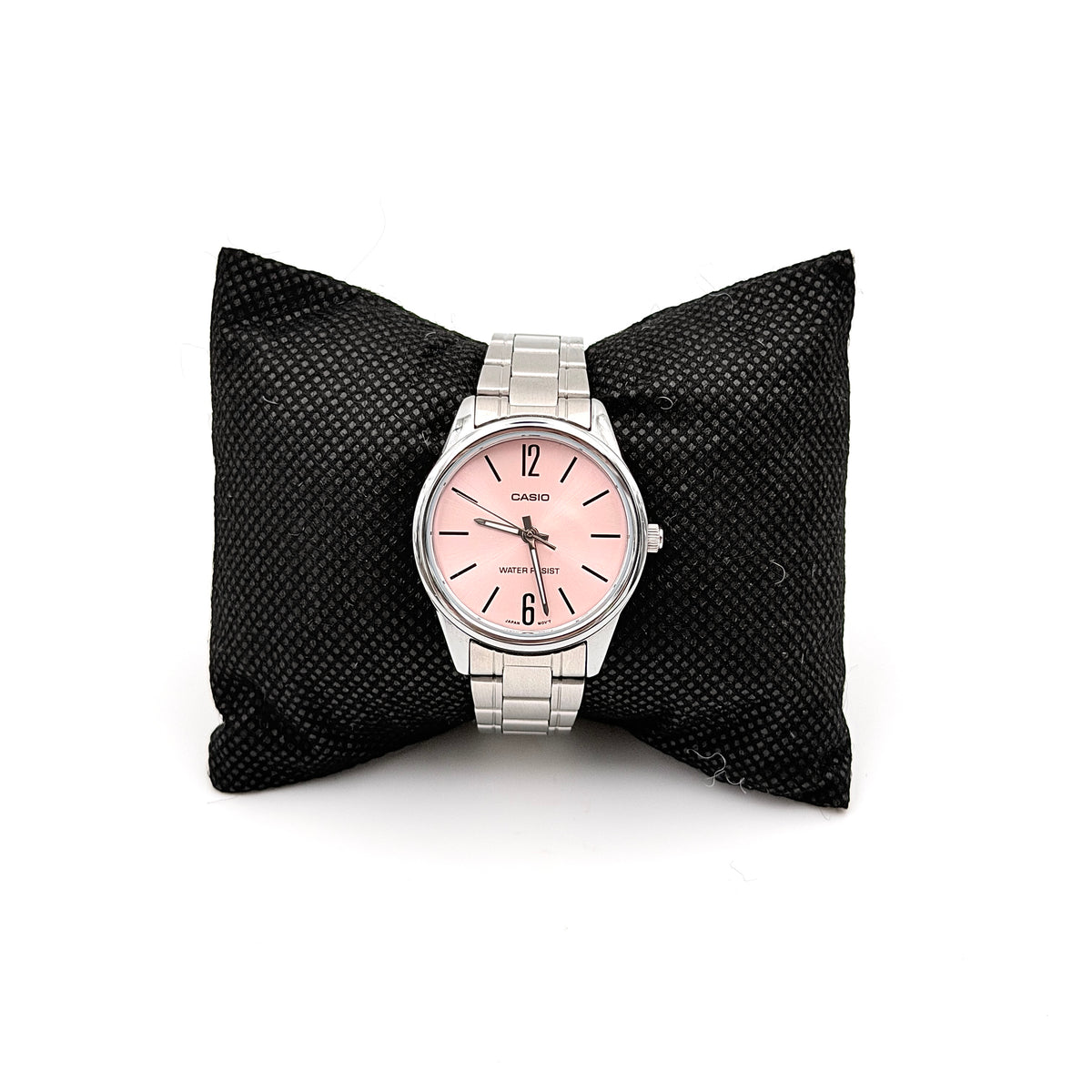 Casio LTP-V005 Pink Dial Stainless Steel Watch