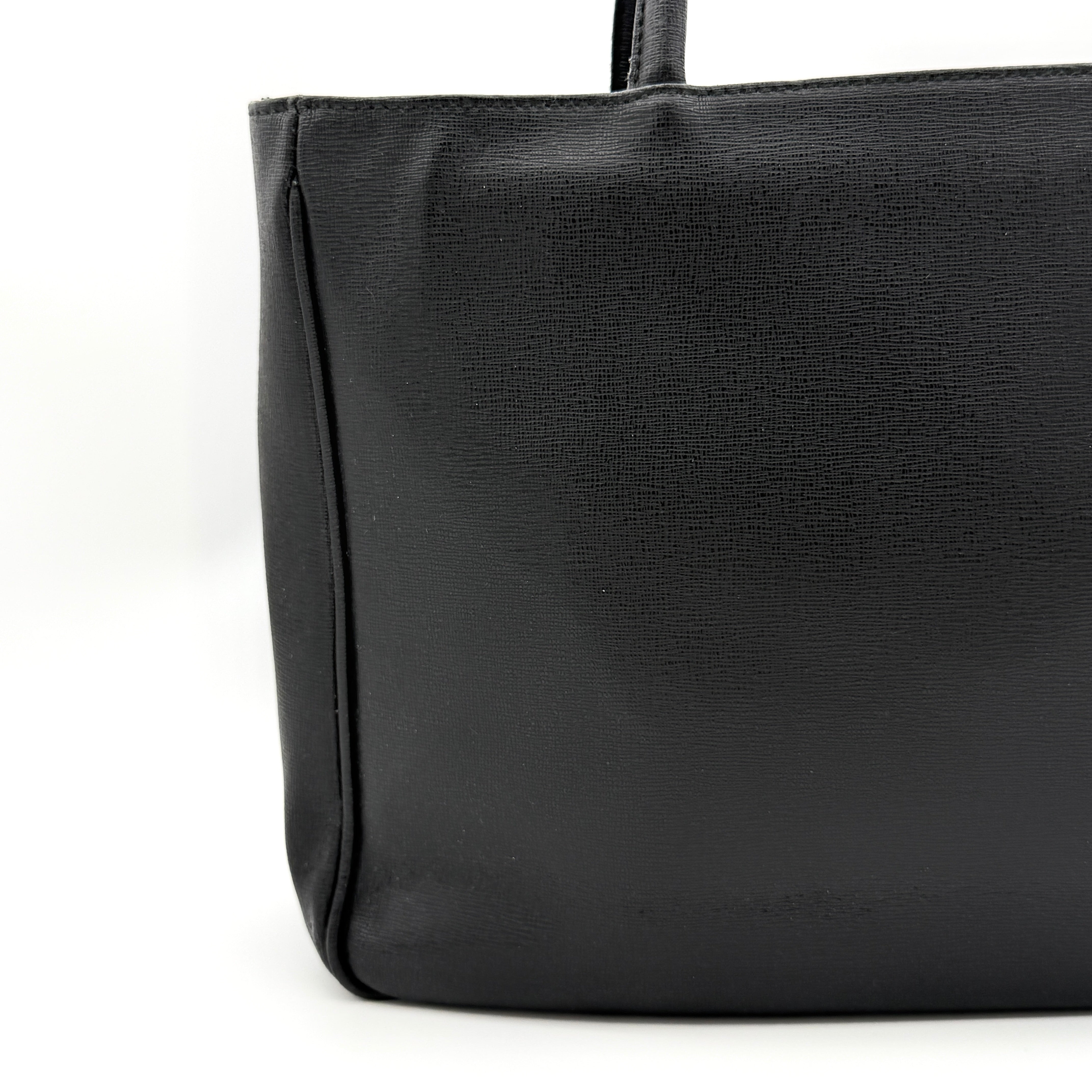 Furla Leather Tote Bag Black