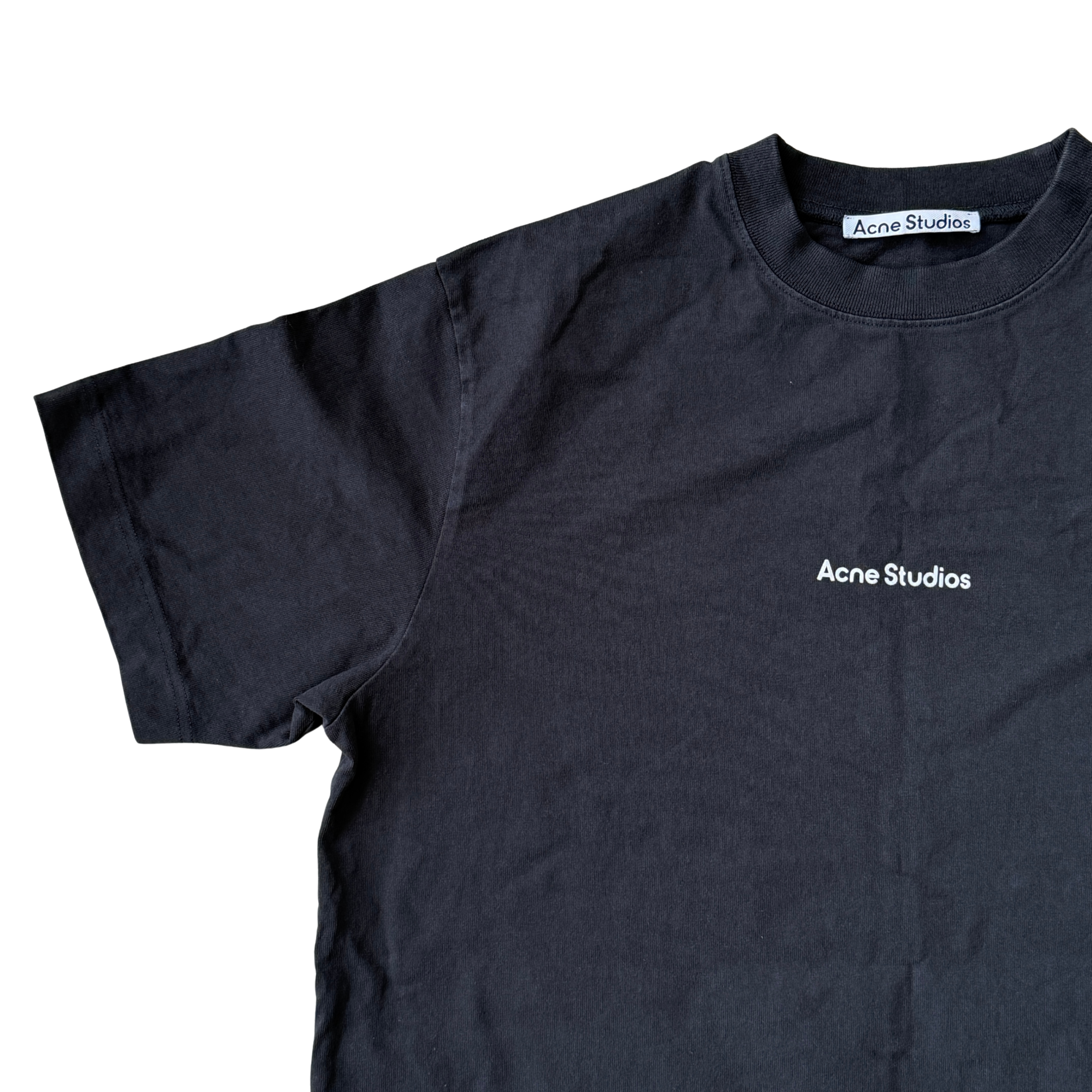 (XXS) Acne Studios Stamp Logo T-shirt Black