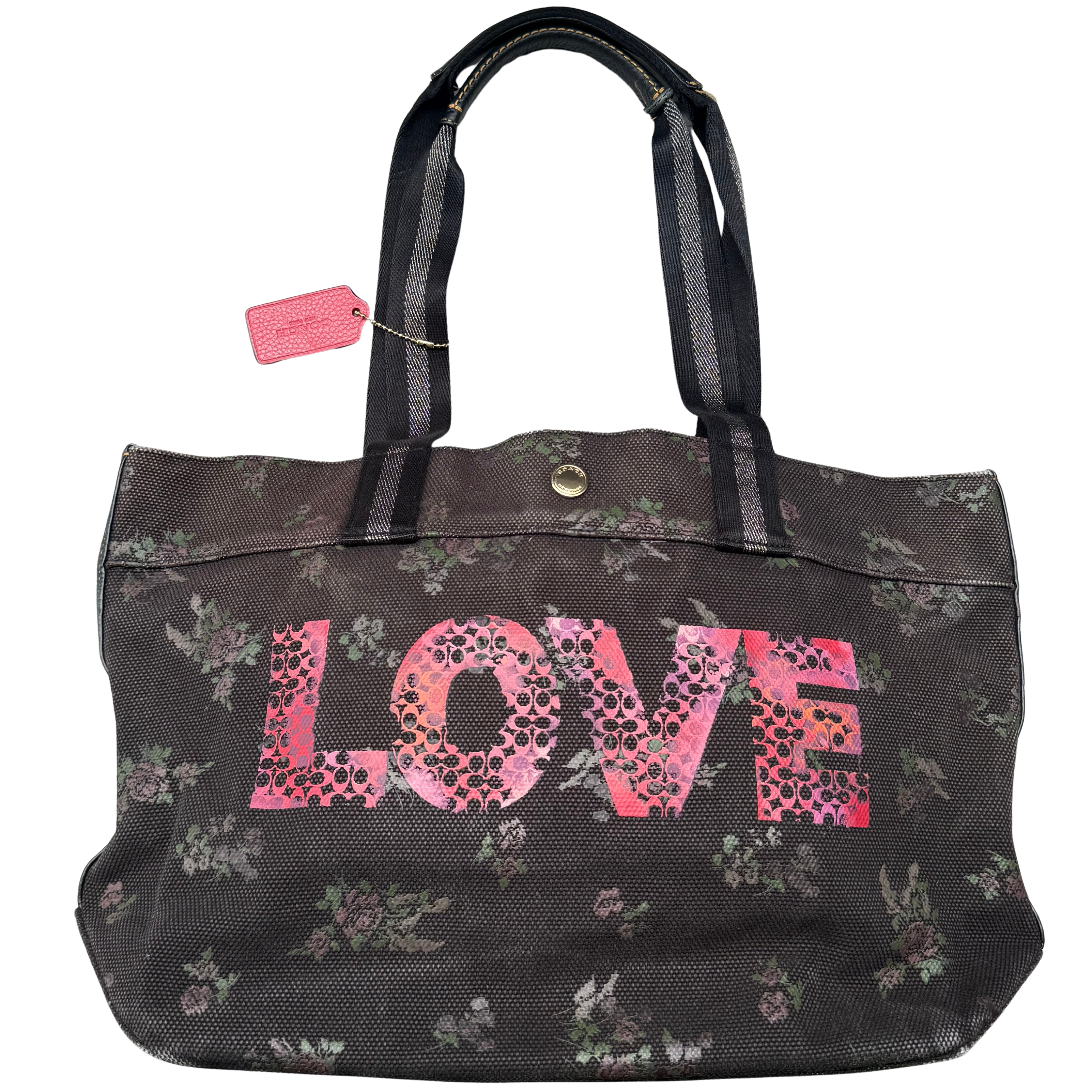Coach Jason Naylor LOVE Graphic Tote Bag