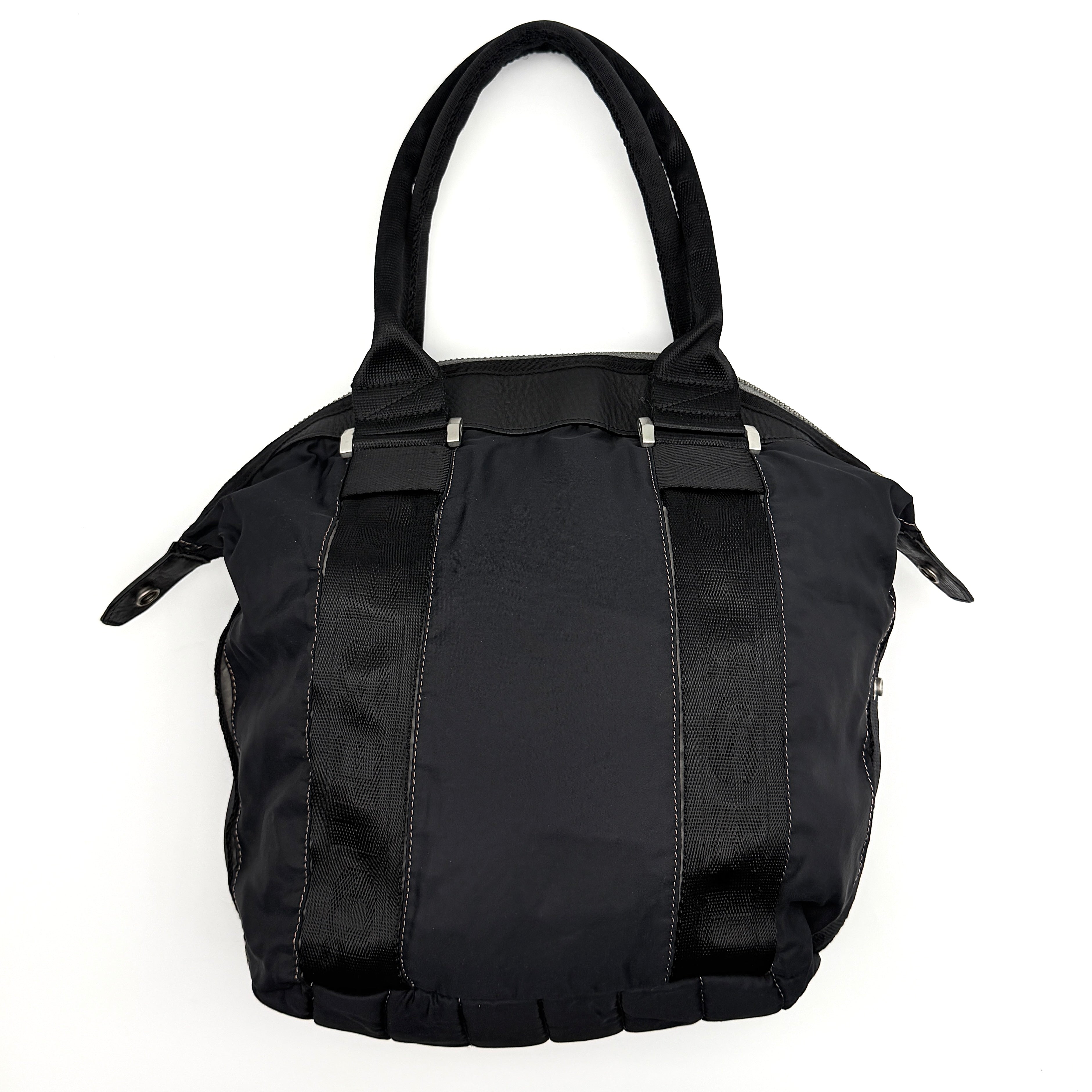 Diesel Y2K Nylon Shoulder Bag Black