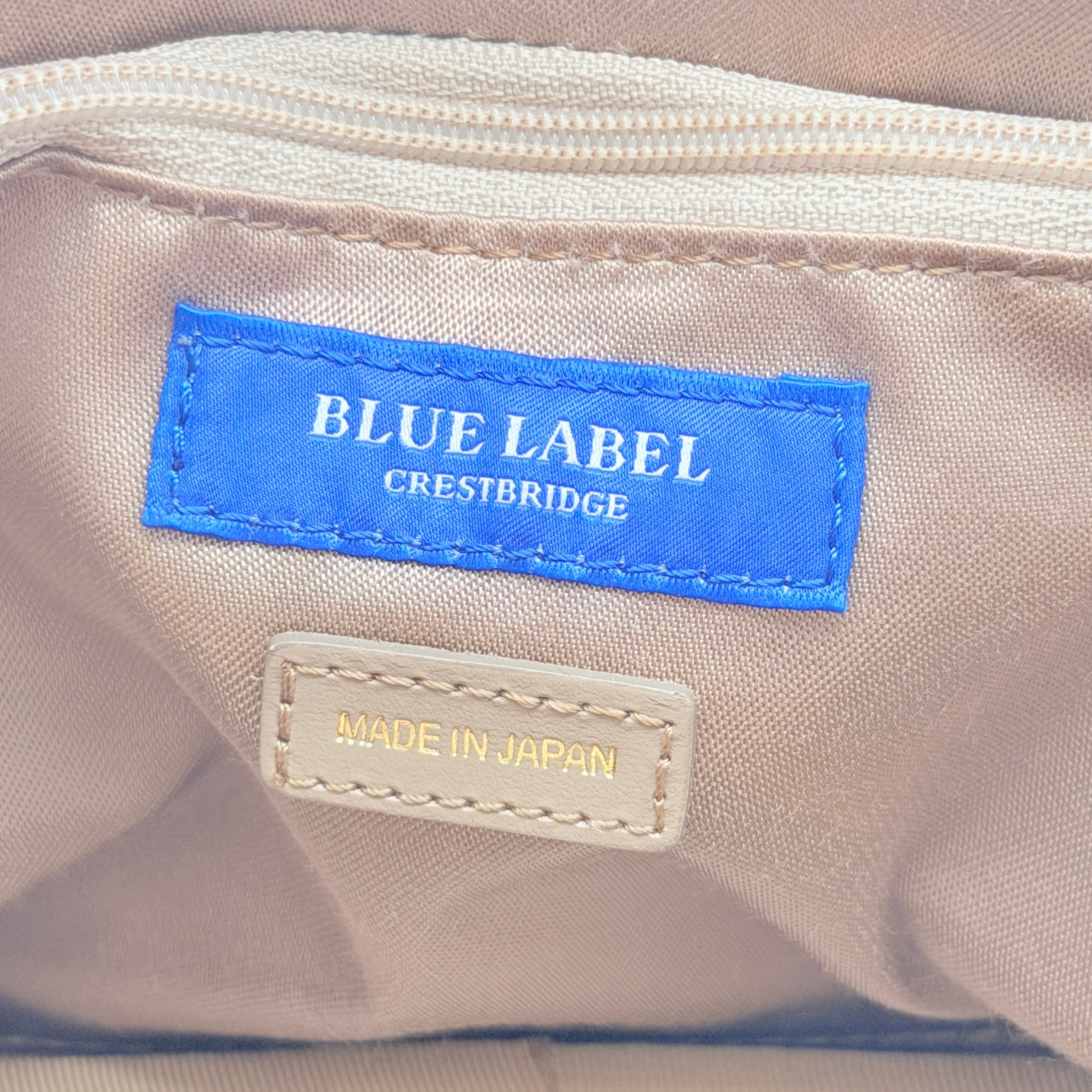 Burberry Blue Label 2Way Dome Check Shoulder Bag White/Brown