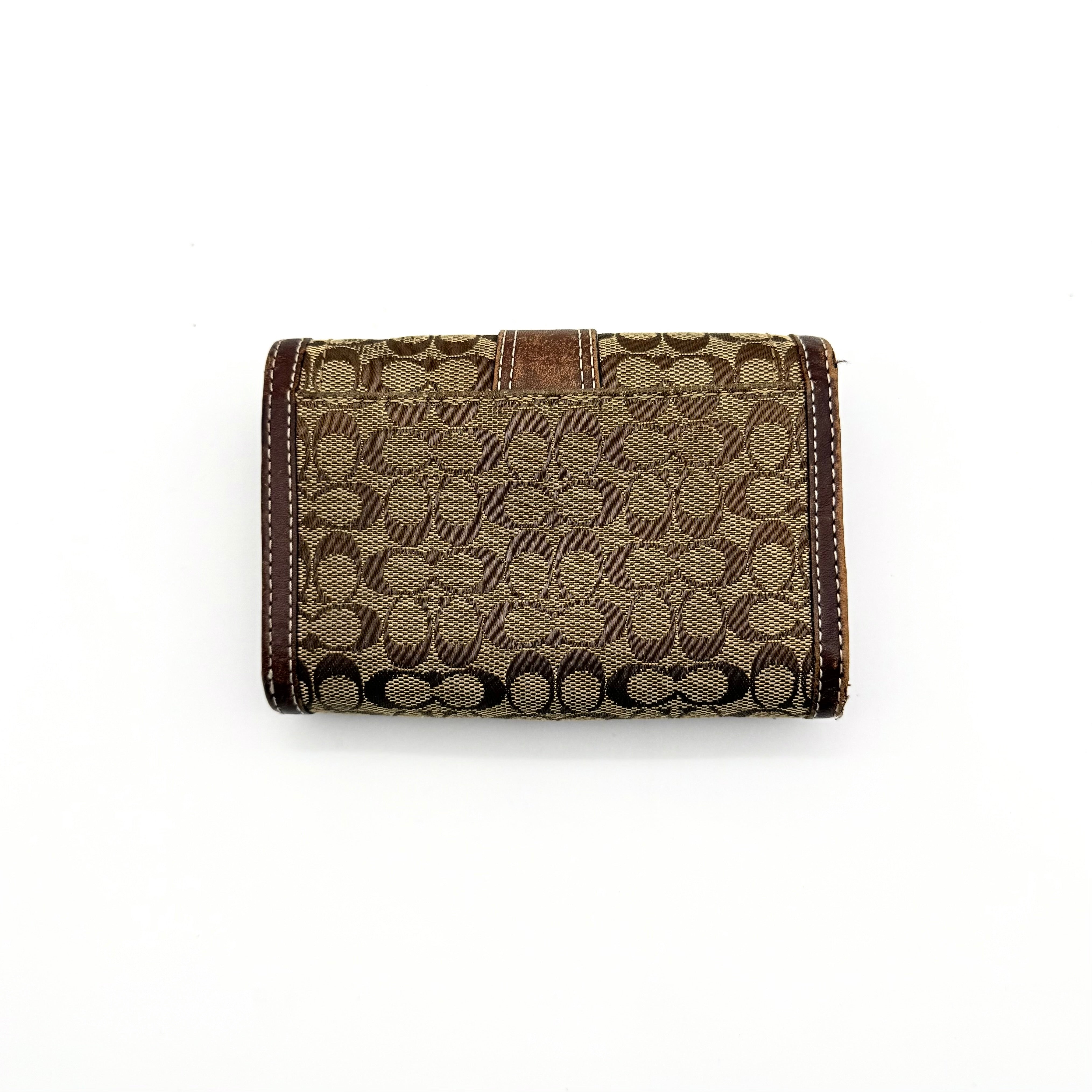 Coach Y2K Soho Buckle Wallet Beige/Brown