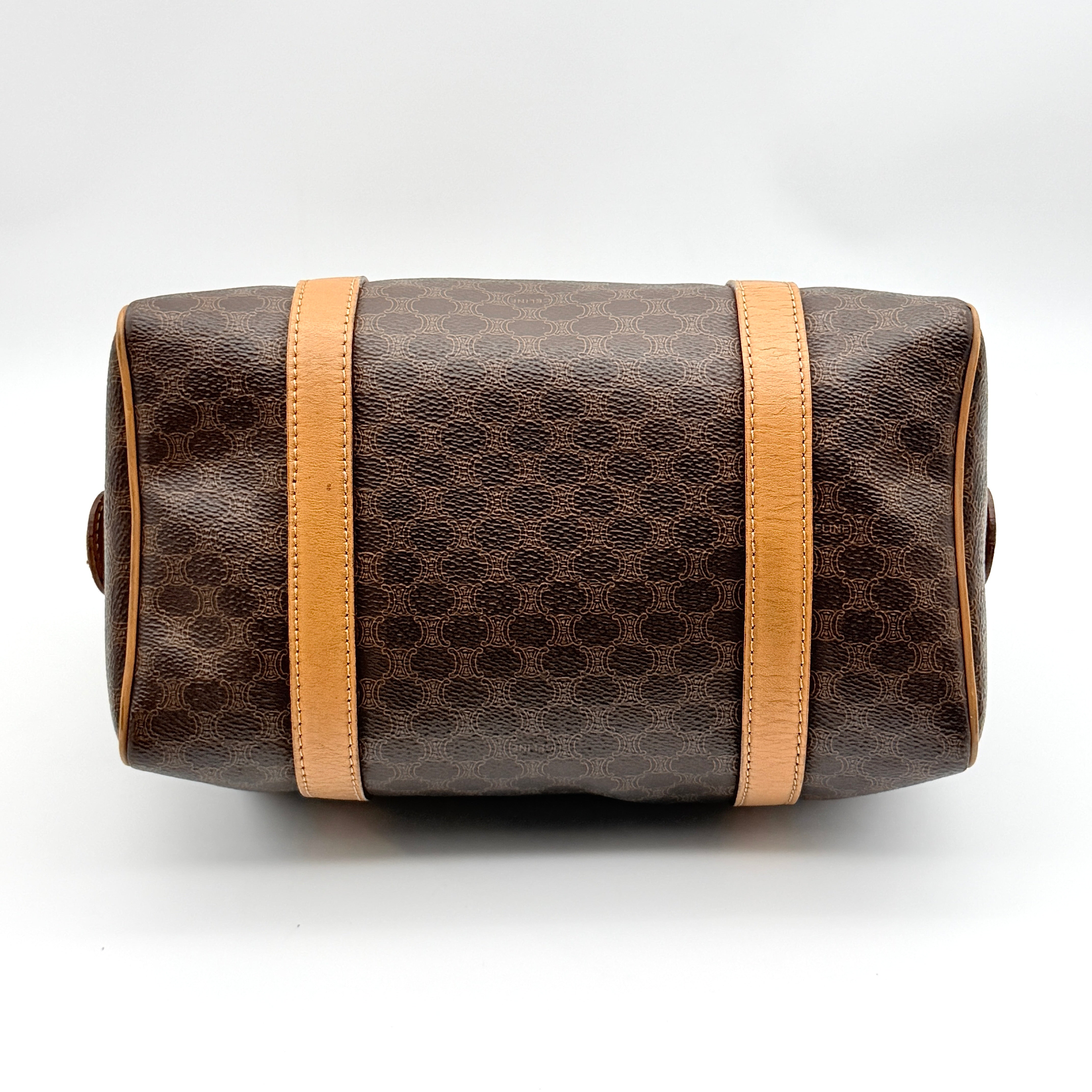 Celine Macadam Boston Bag Brown/Beige