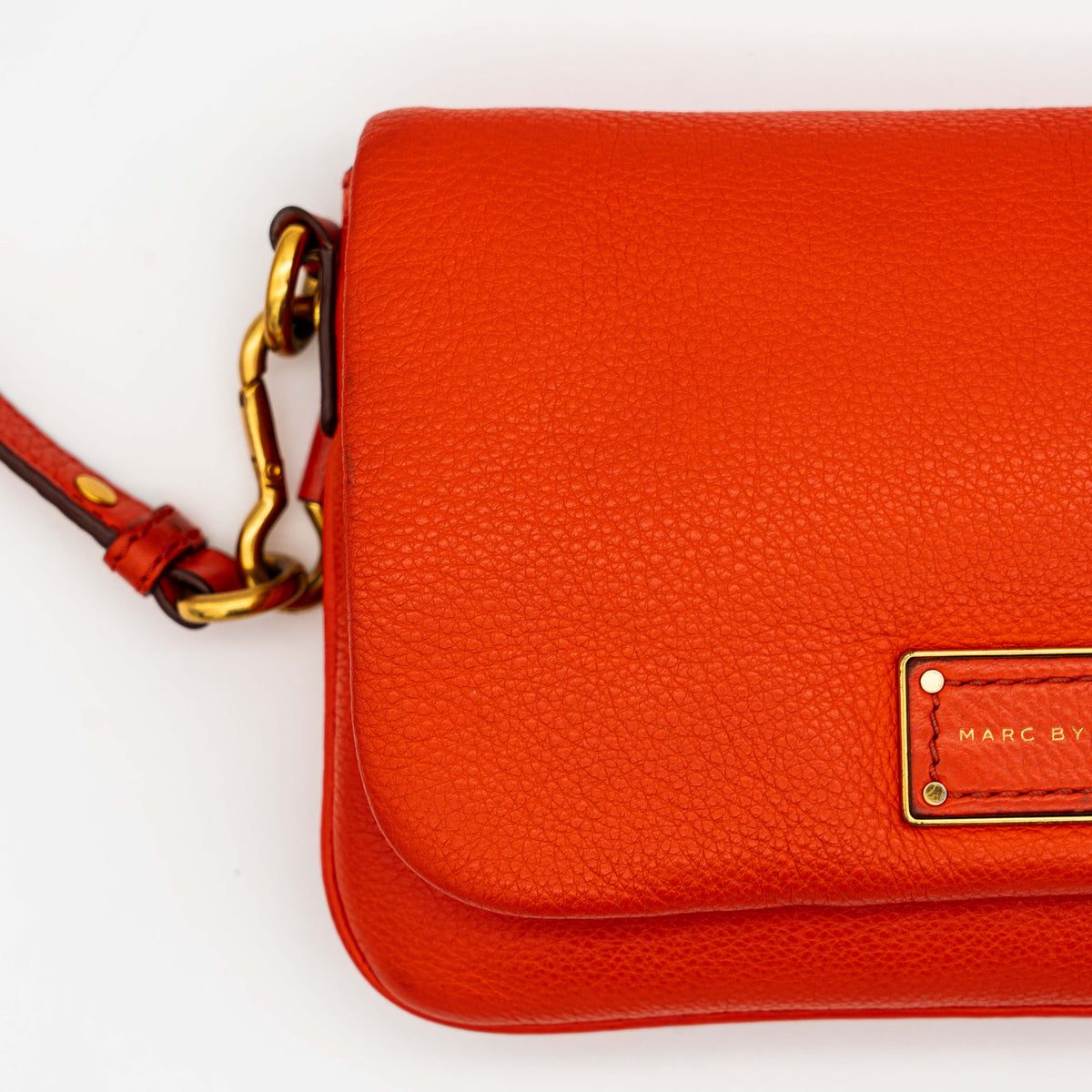 Marc Jacobs Too Hot to Handle Flap Percy Crossbody Bag Burnt Orange