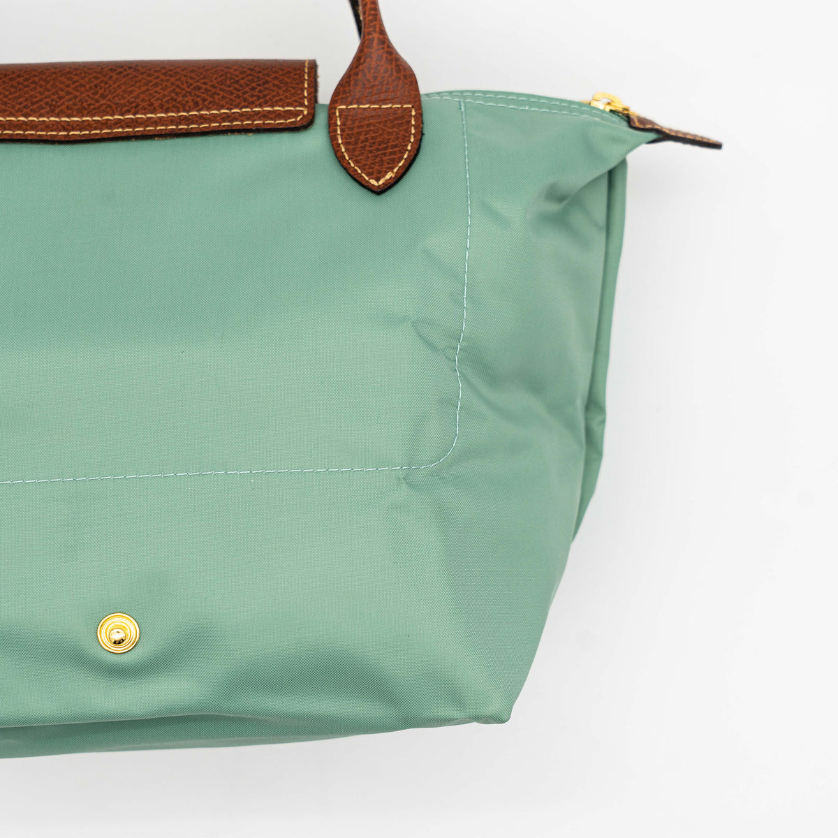 Longchamp Le Pliage Original Handbag Light Green/Brown