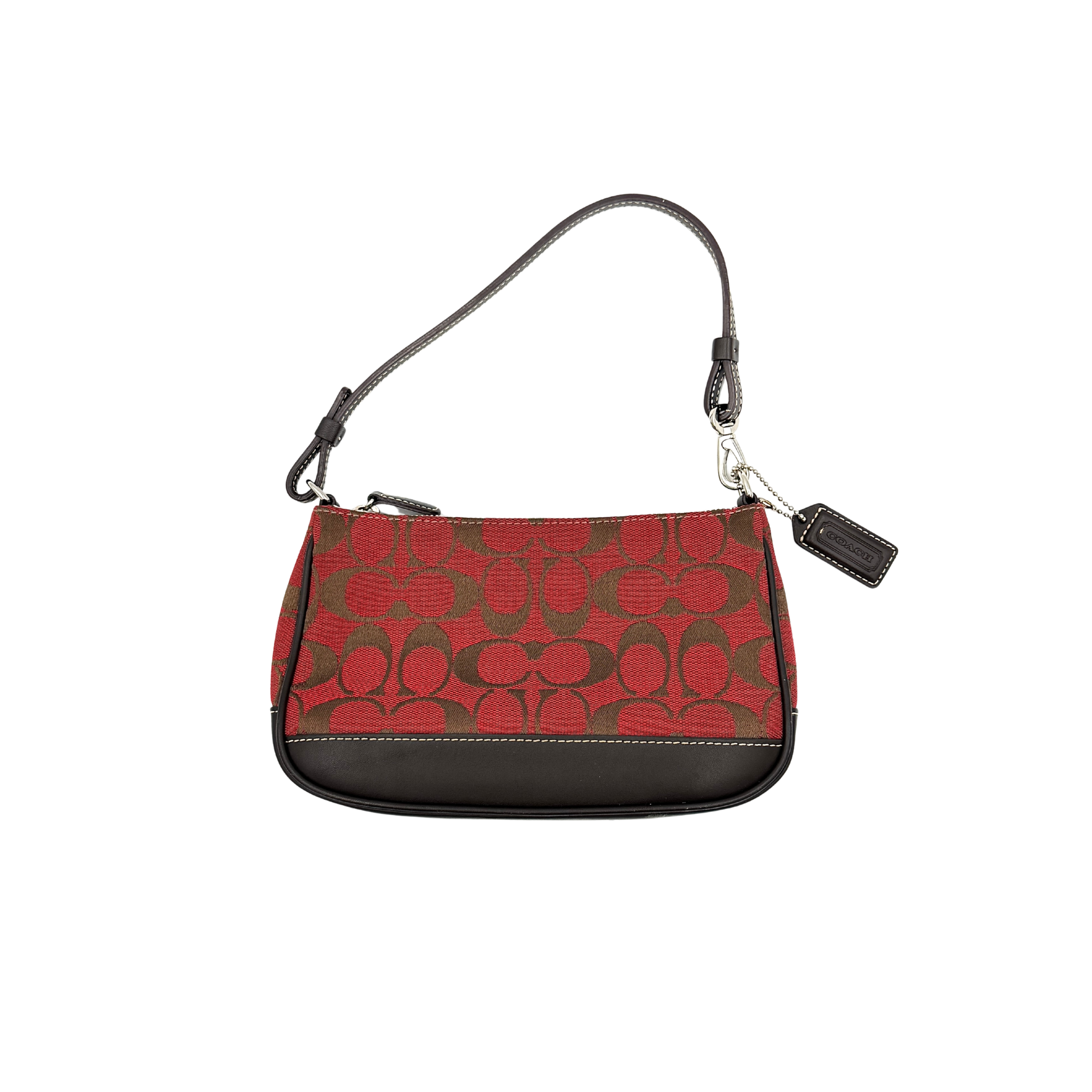 Coach Y2K Demi Shoulder Bag Red/Brown