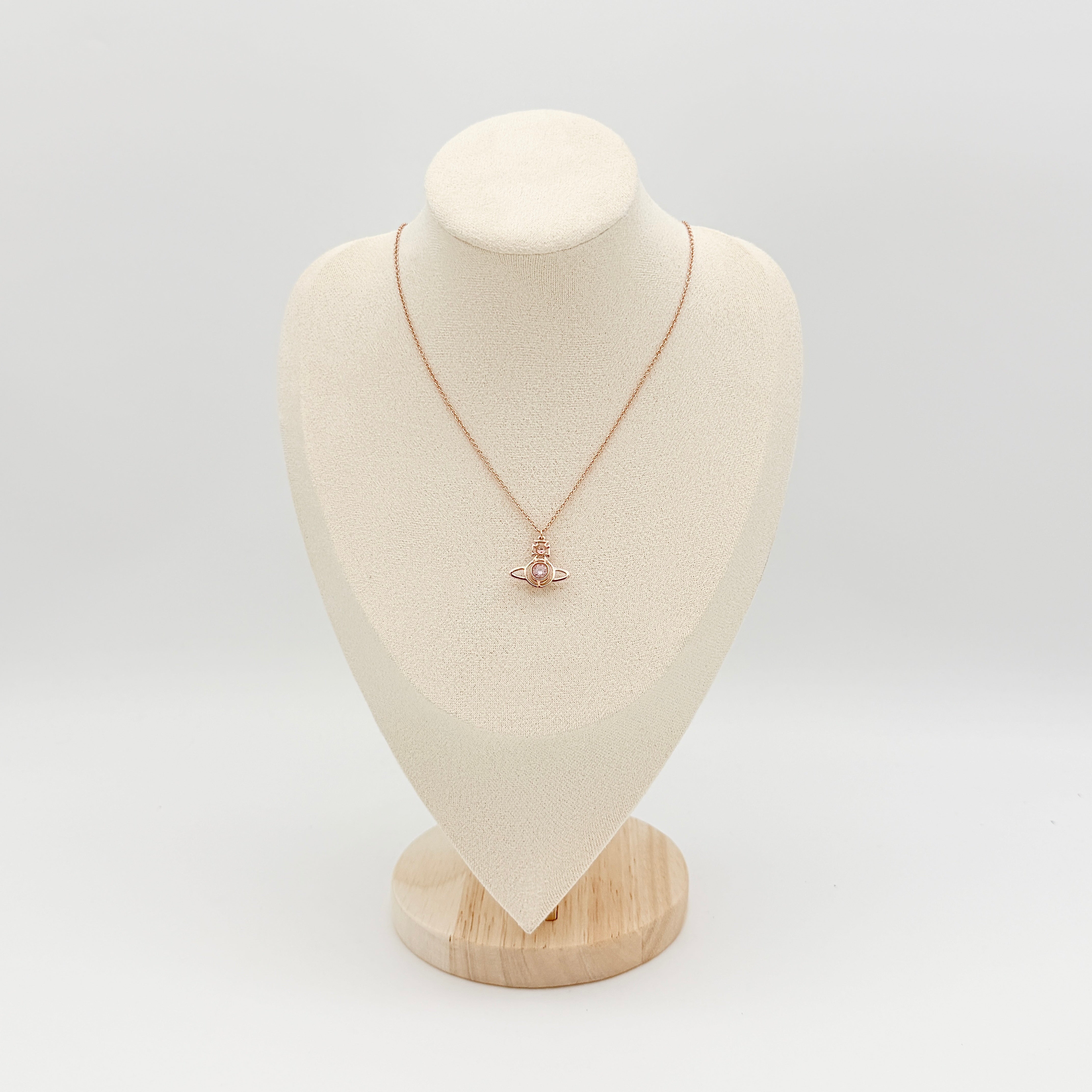 Vivienne Westwood Orb Rona Necklace Rose Gold/Pink