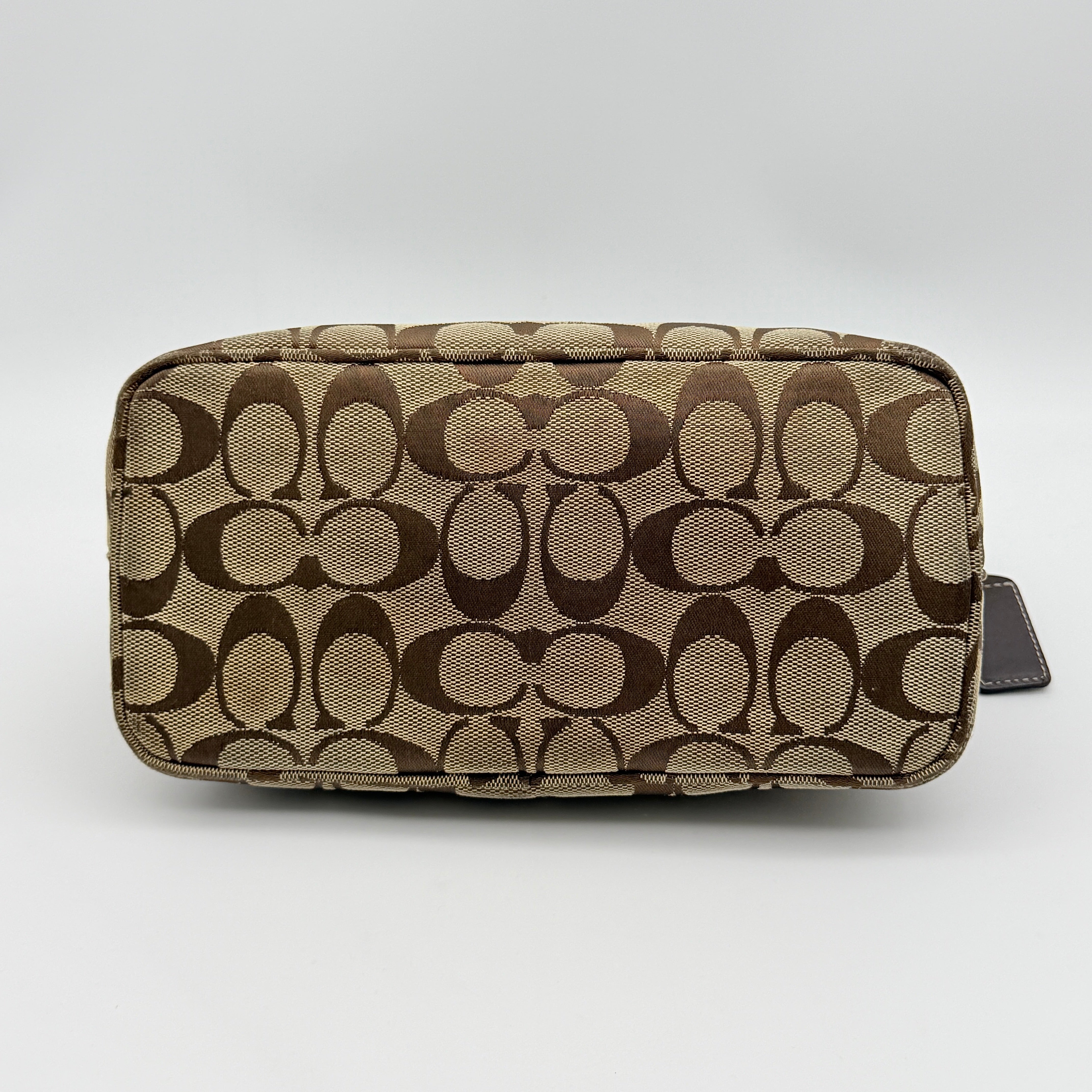 Coach Signature Hobo Shoulder Bag Beige/Brown