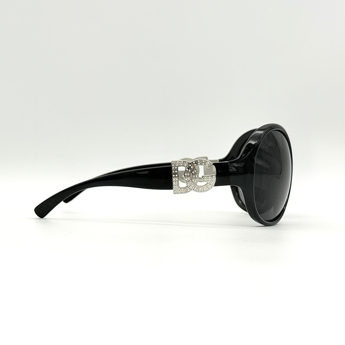 Dolce & Gabbana DG6030B DG Rhinestone Sunglasses Black