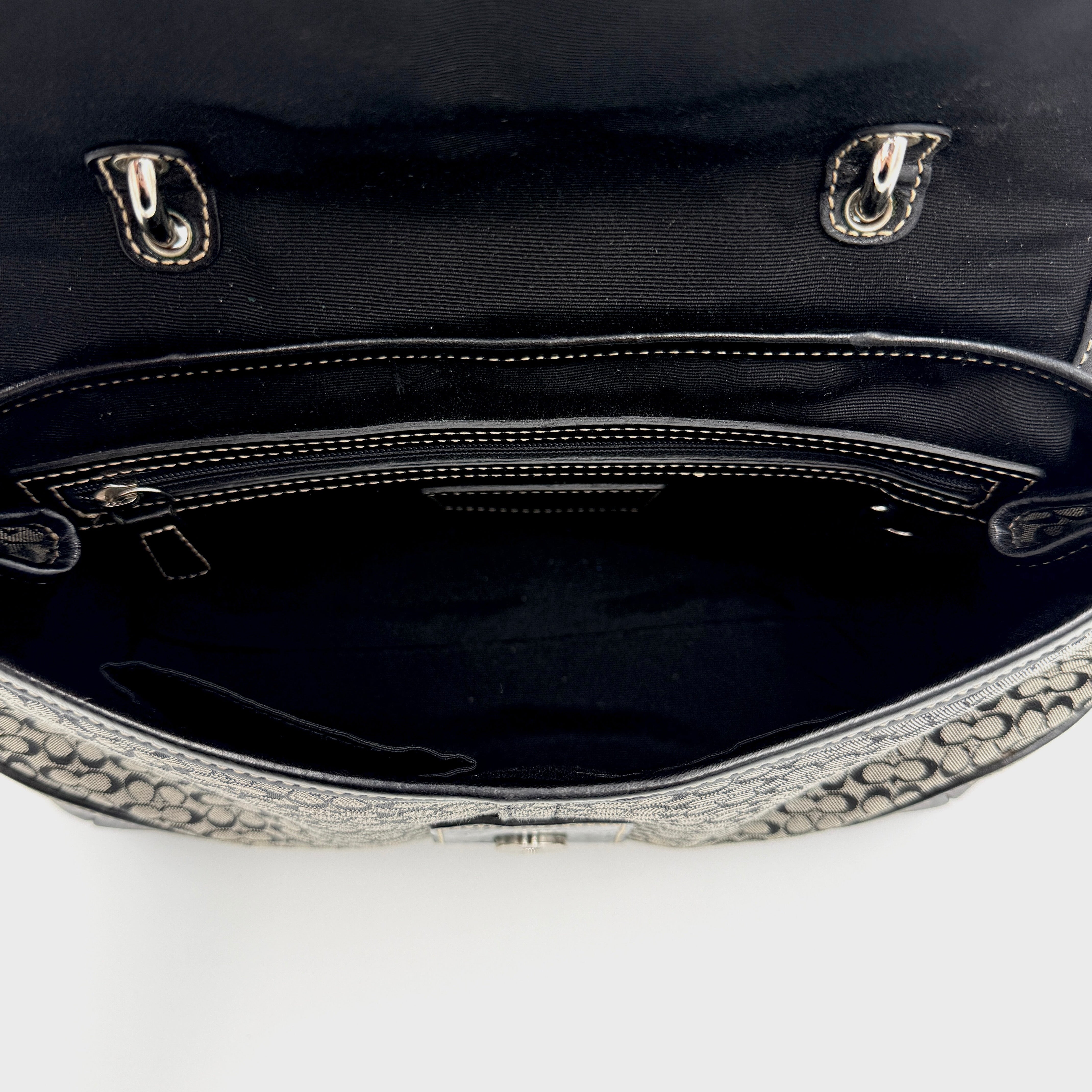 Coach Y2K Signature Soho Shoulder Bag Grey/Black