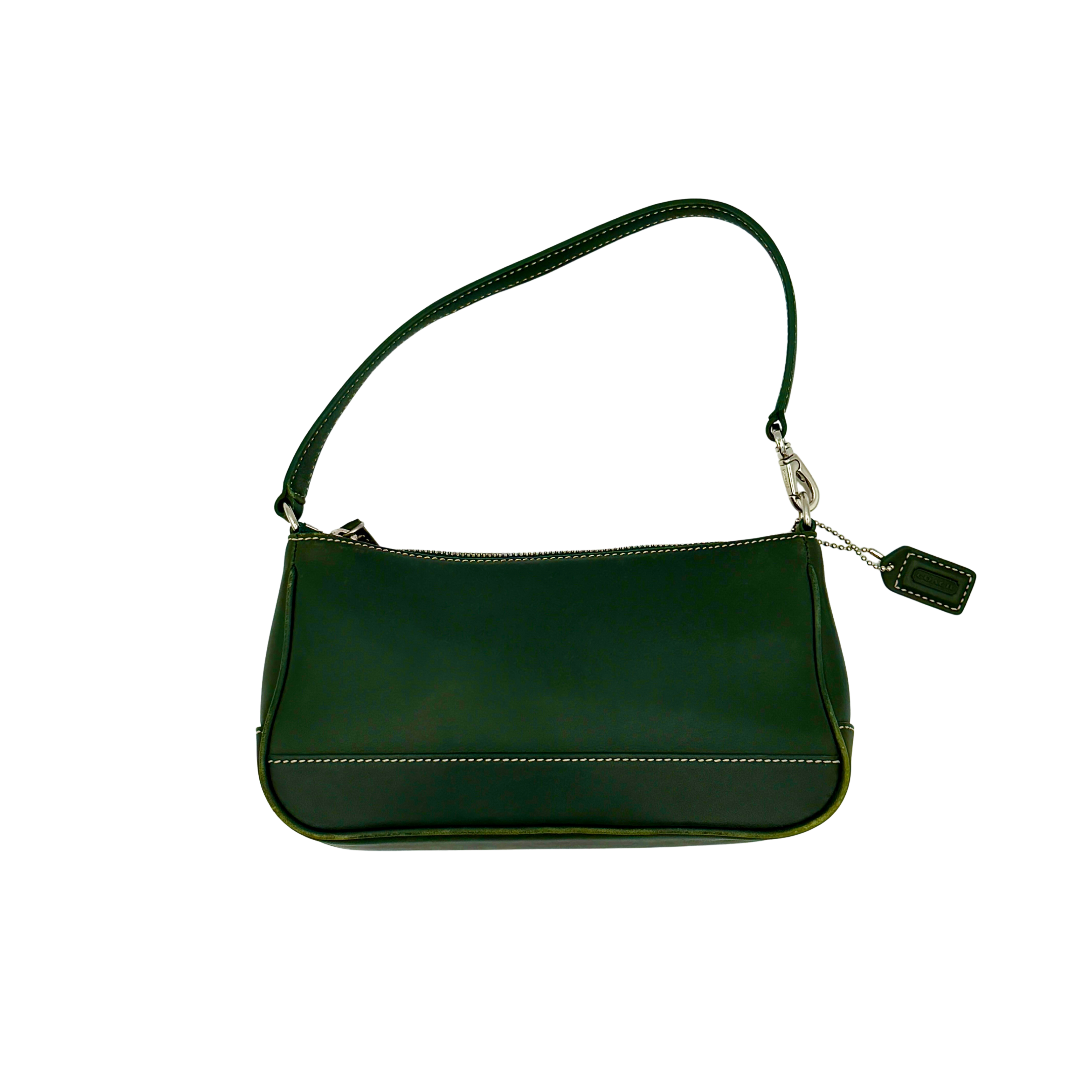Coach Y2K Demi Leather Shoulder Bag Green