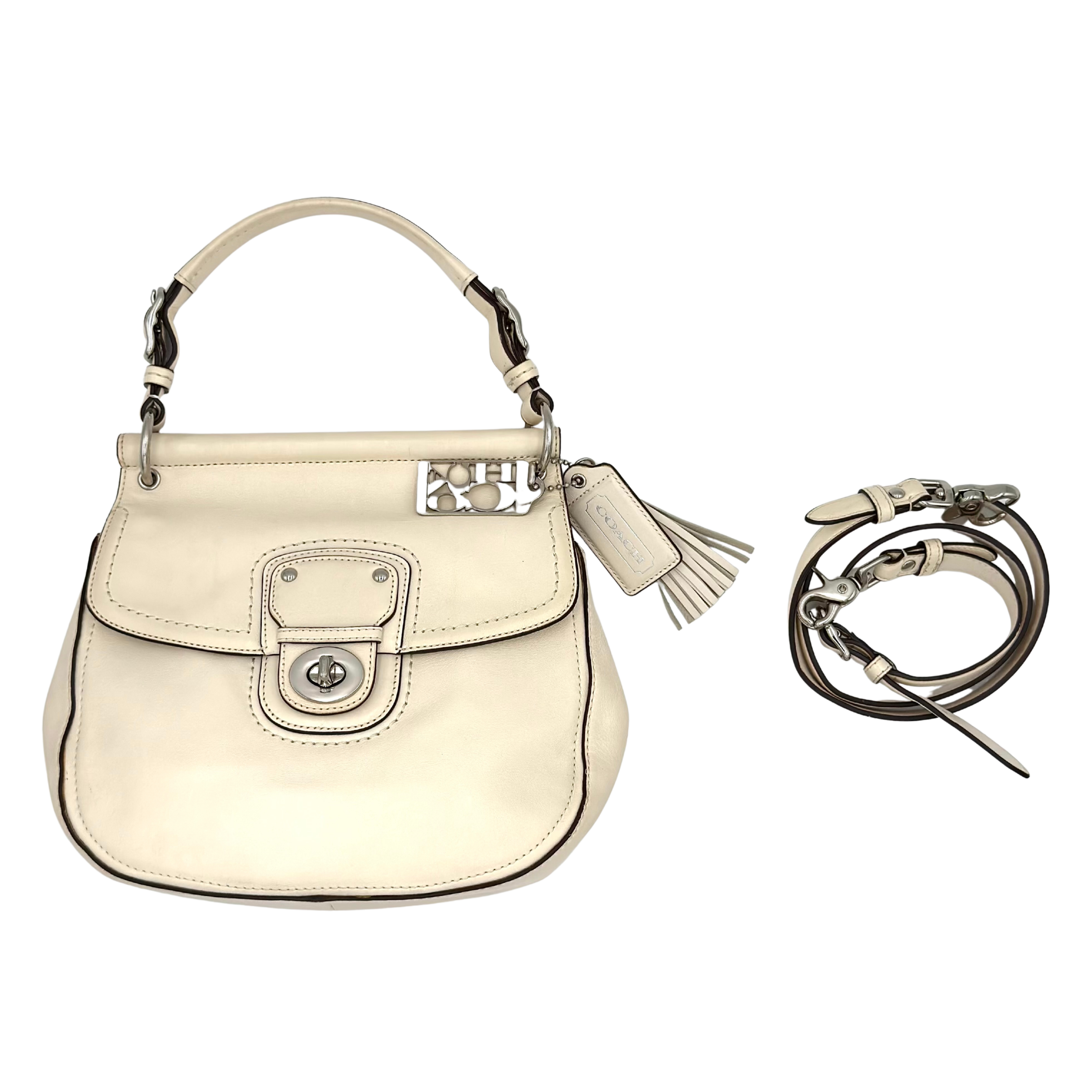 Coach 2Way Legacy Willis Shoulder Bag White