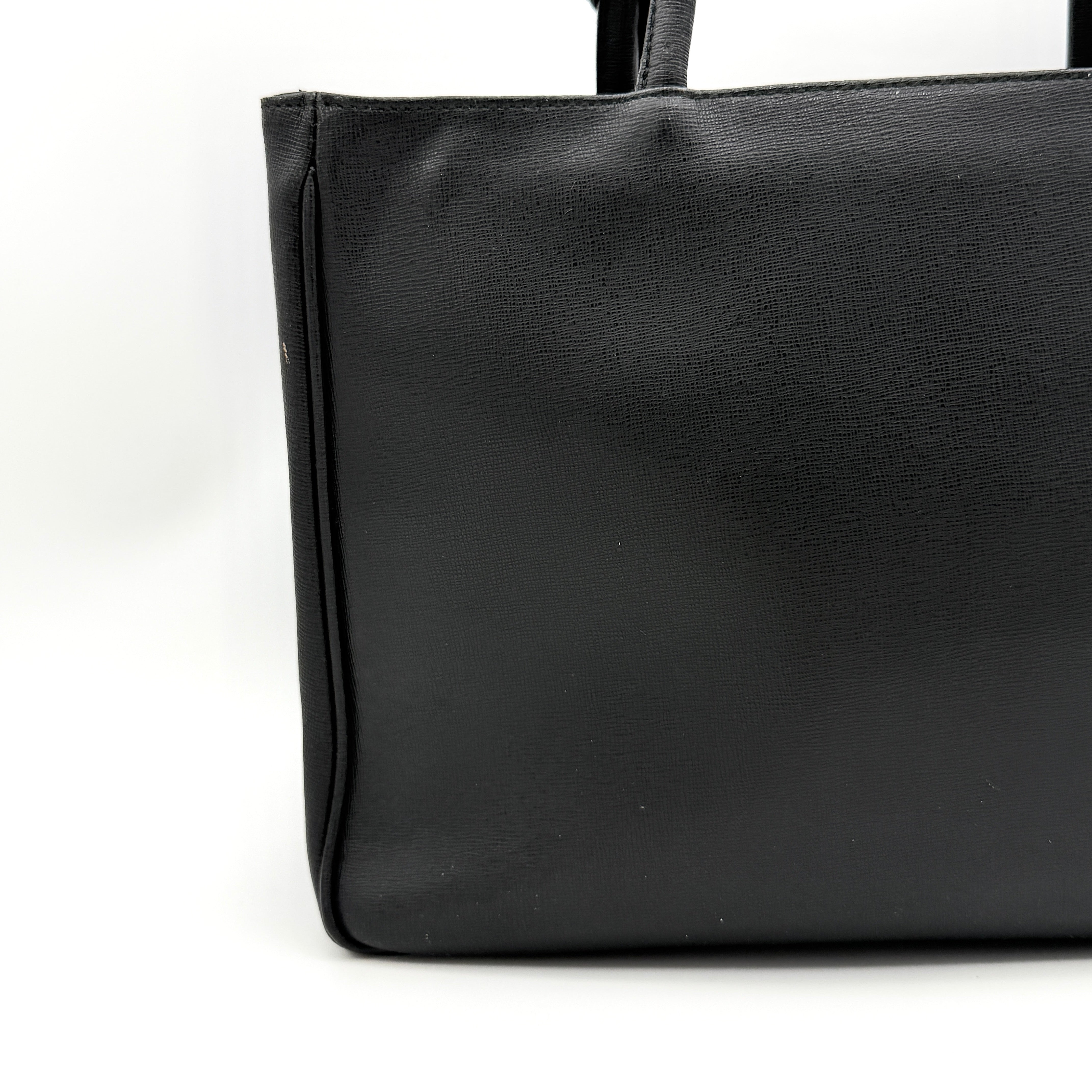 Furla Leather Tote Bag Black