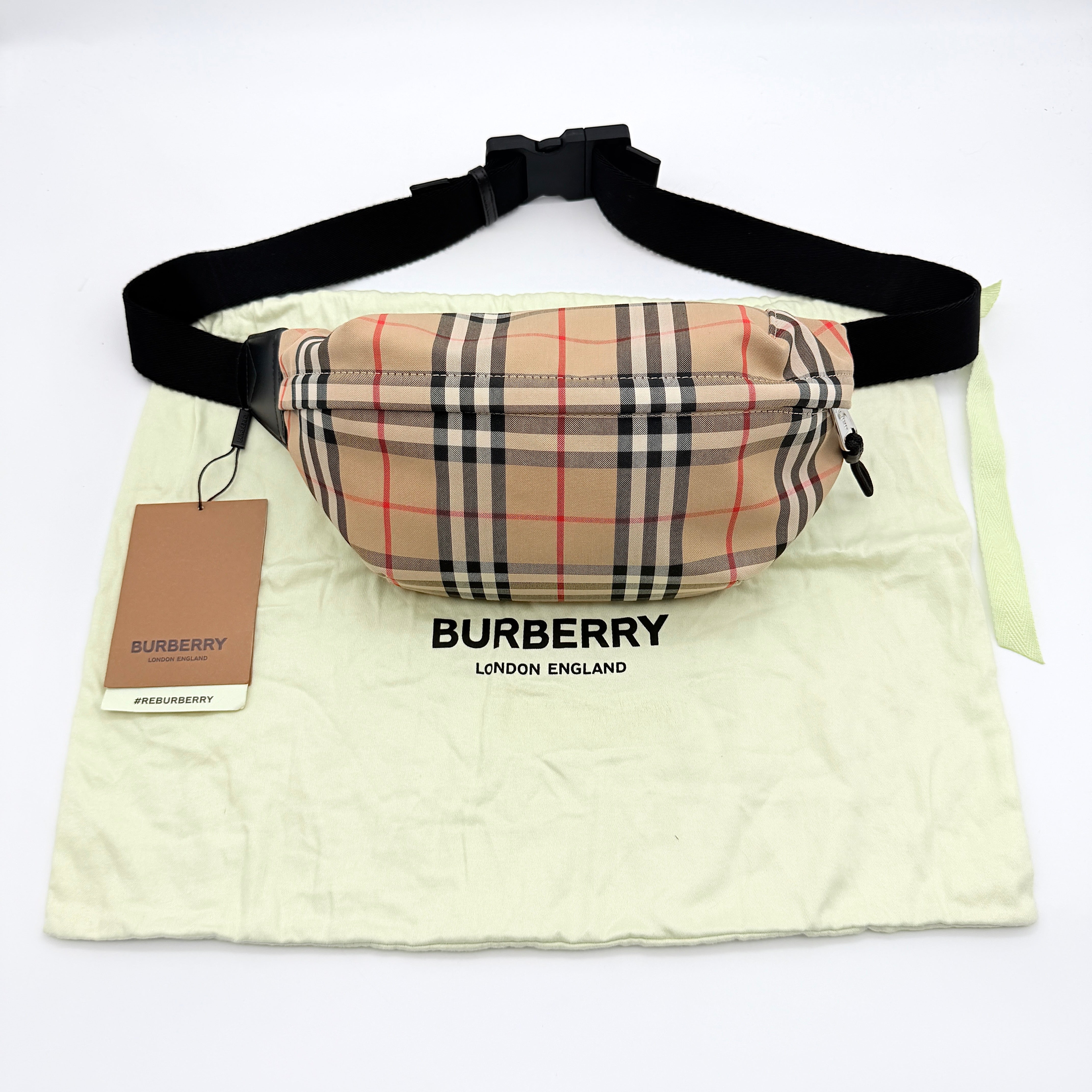 Burberry Nova Check Waist Bag Beige