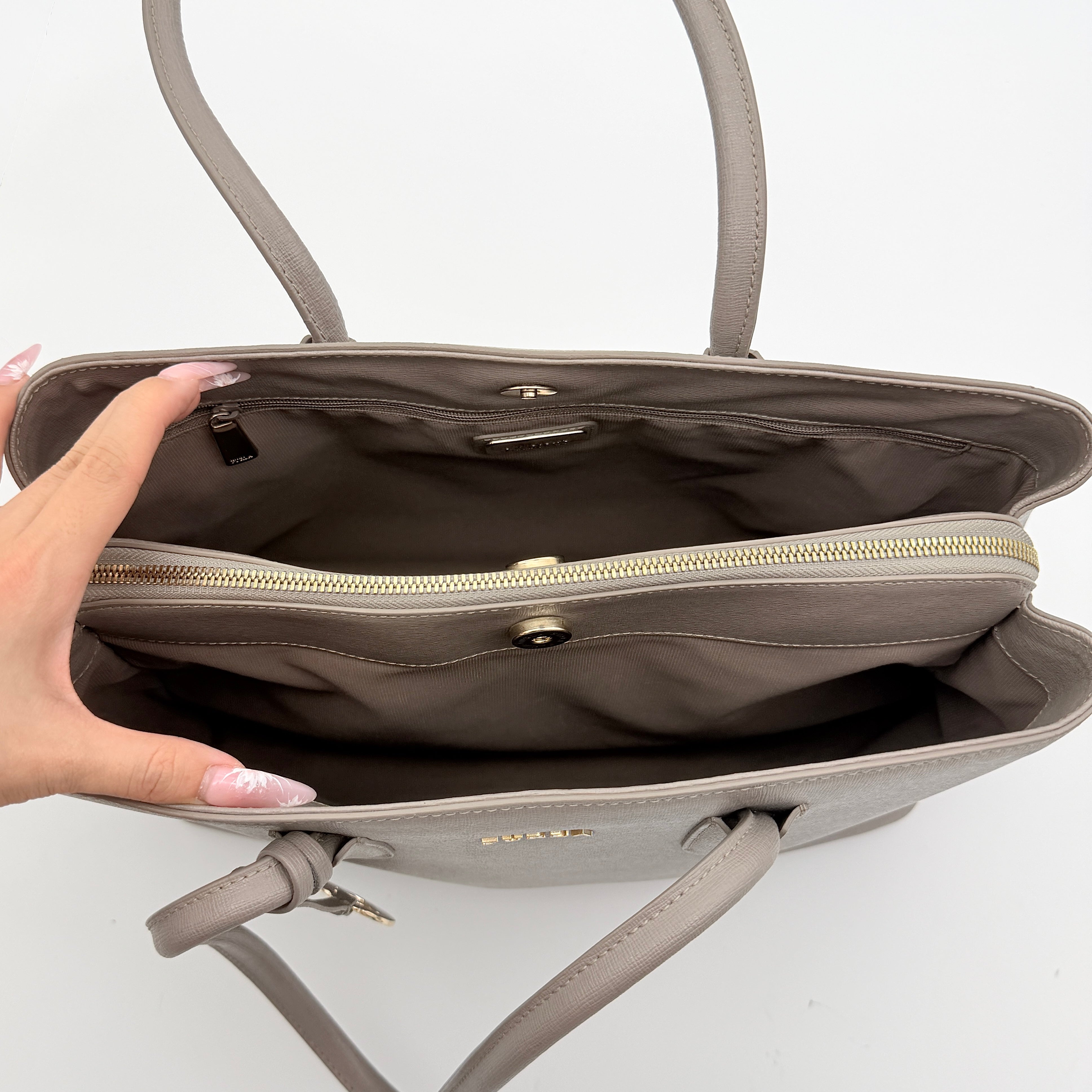 Furla Tessa Handbag Grey