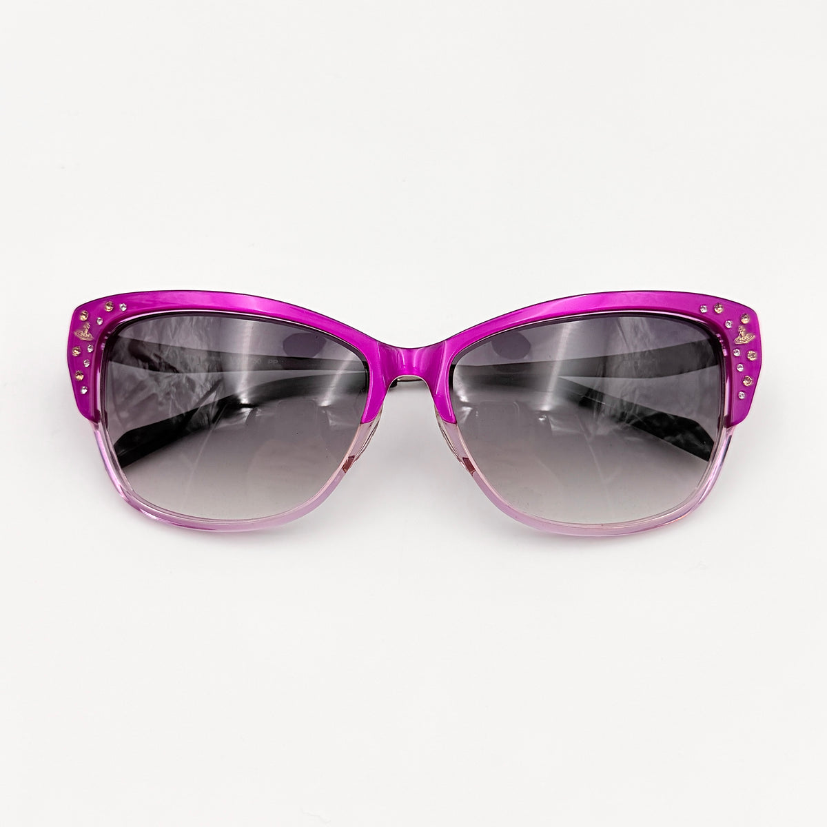 Vivienne Westwood Orb VW7750-PP Cateye Sunglasses Purple/Brown