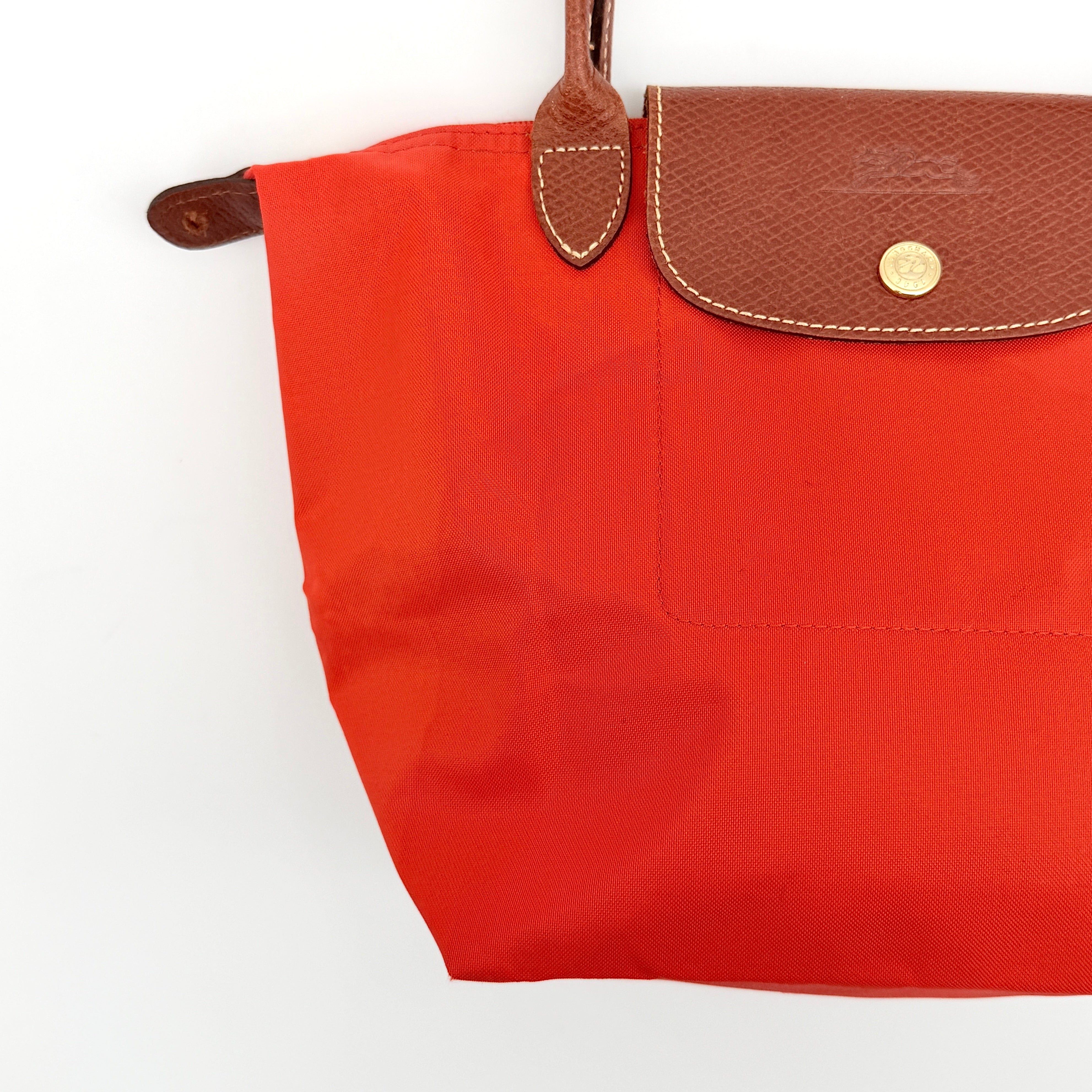 Longchamp Le Pliage Original Tote Bag Red/Brown