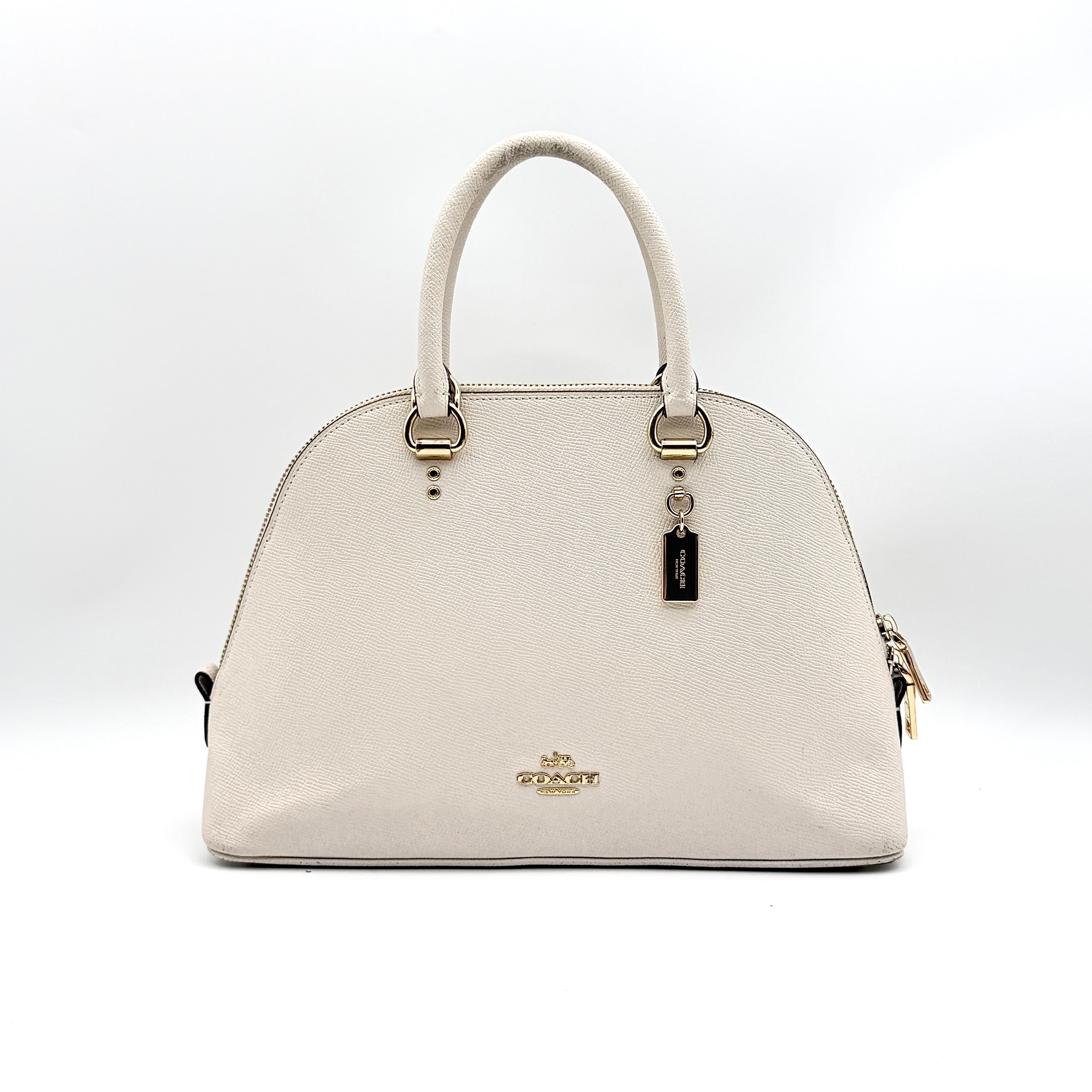 Coach Katy Satchel Handbag Ivory